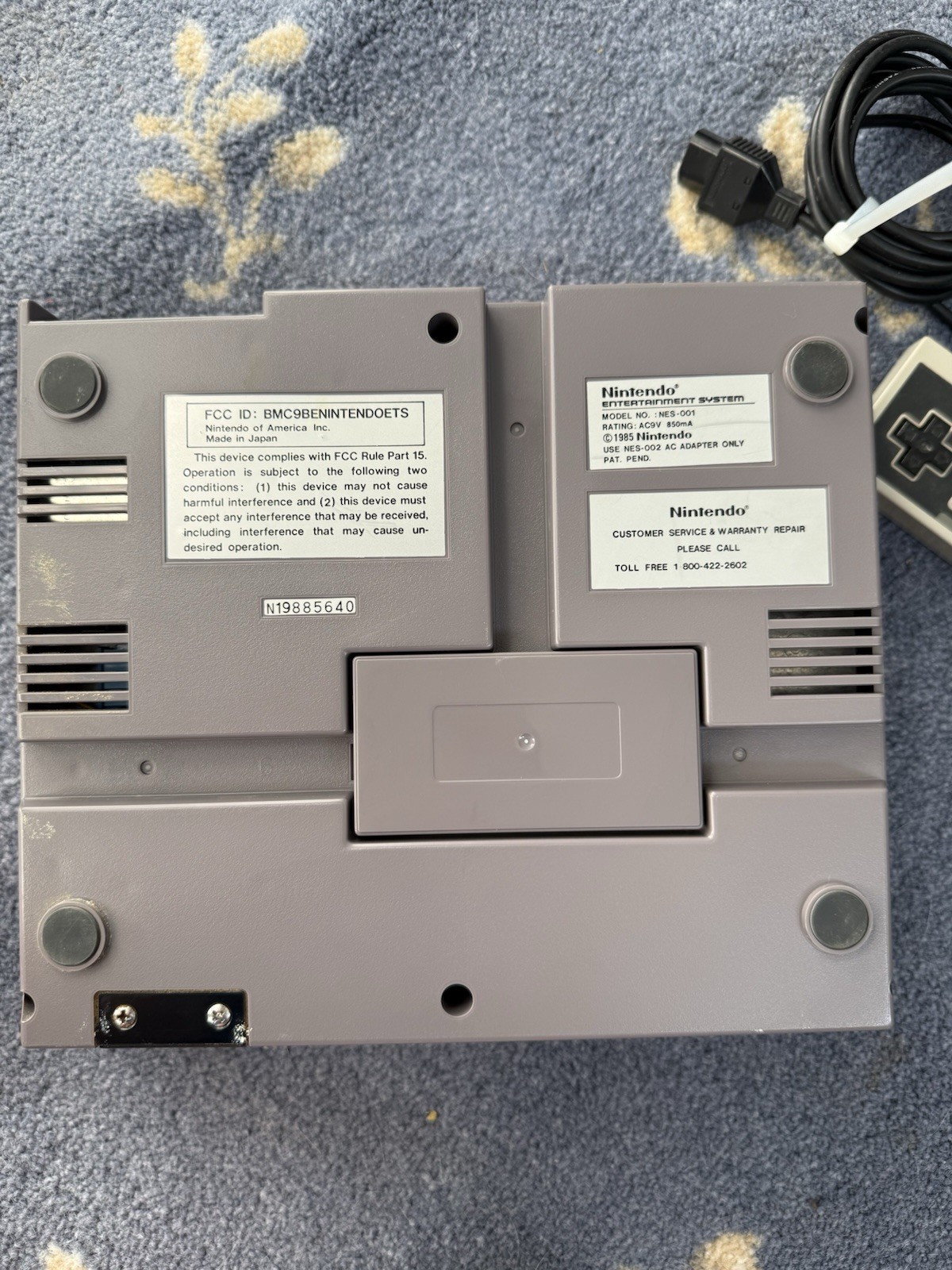Nintendo NES Gray Video Game Console