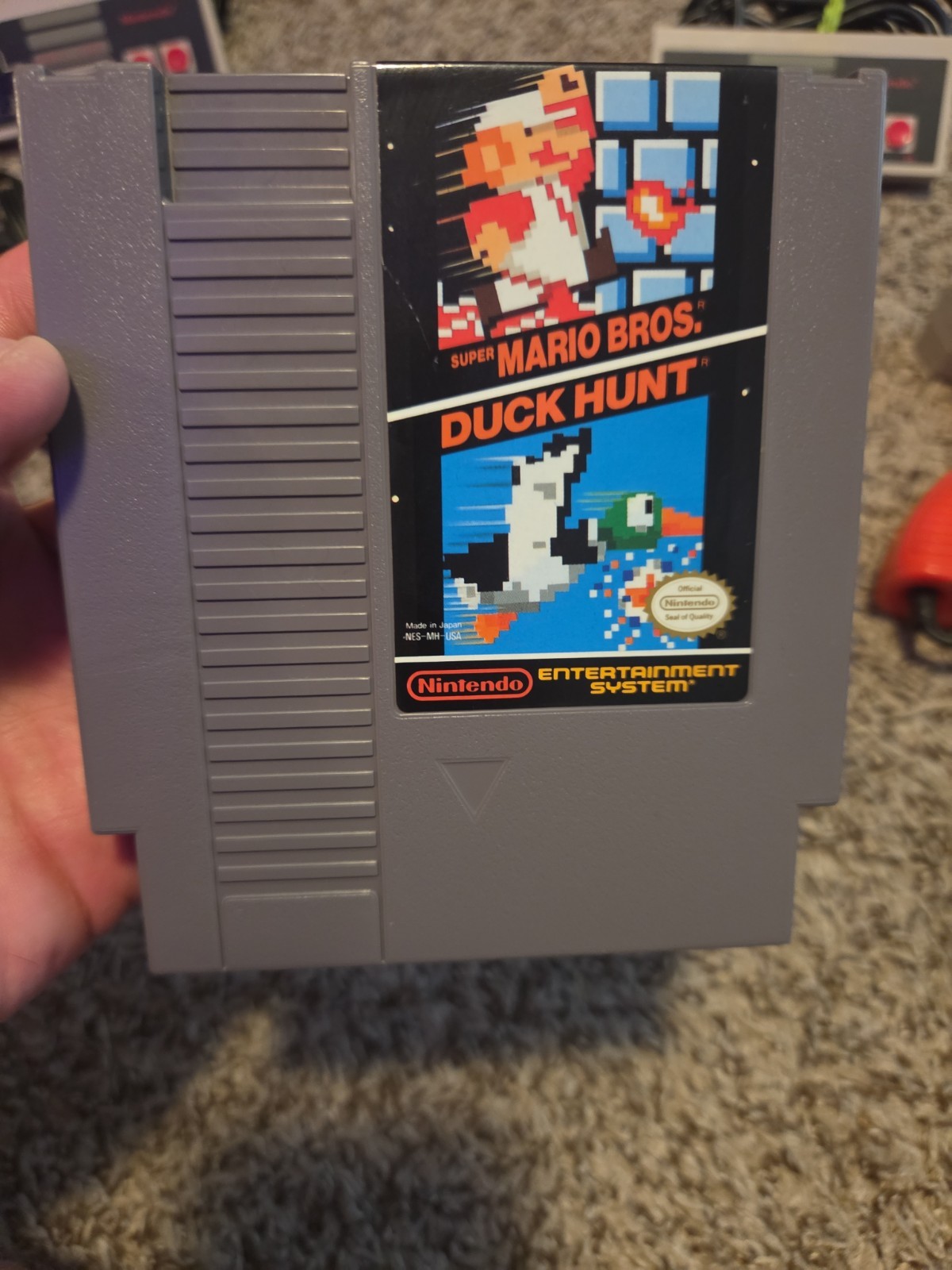 VTG 1985 Nintendo NES Console Bundle W/ Super Mario Bros Duck Hunt & Zapper