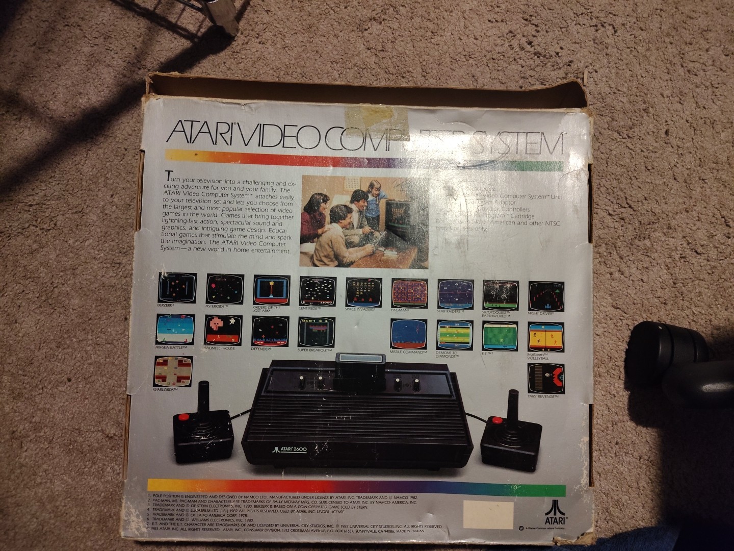 Atari 2600 Vader (No Back Label)-W/Box in Poor Condition-Tested