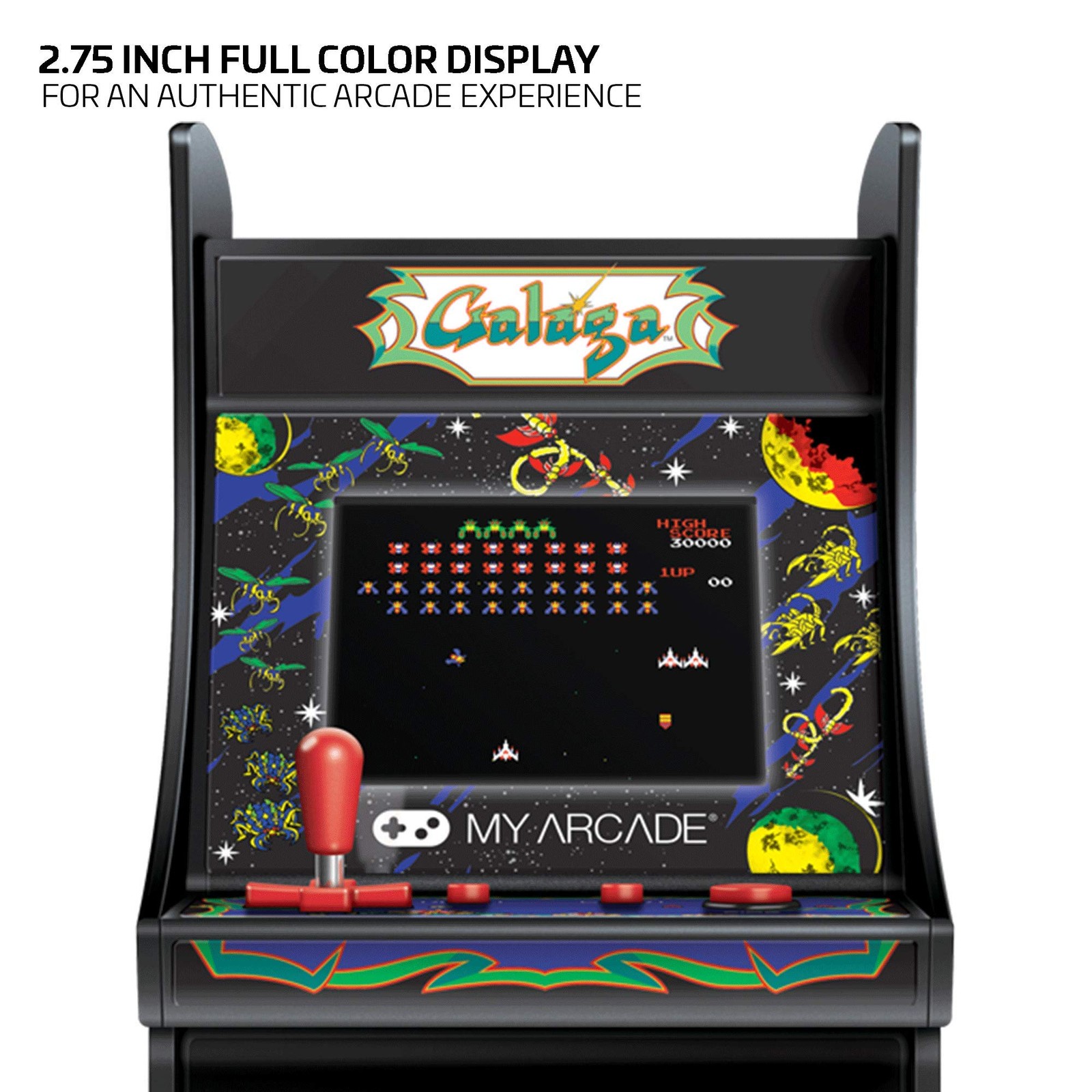 My Arcade Micro Player Mini Arcade Machine Galaga Video Game, Fully Playable,…