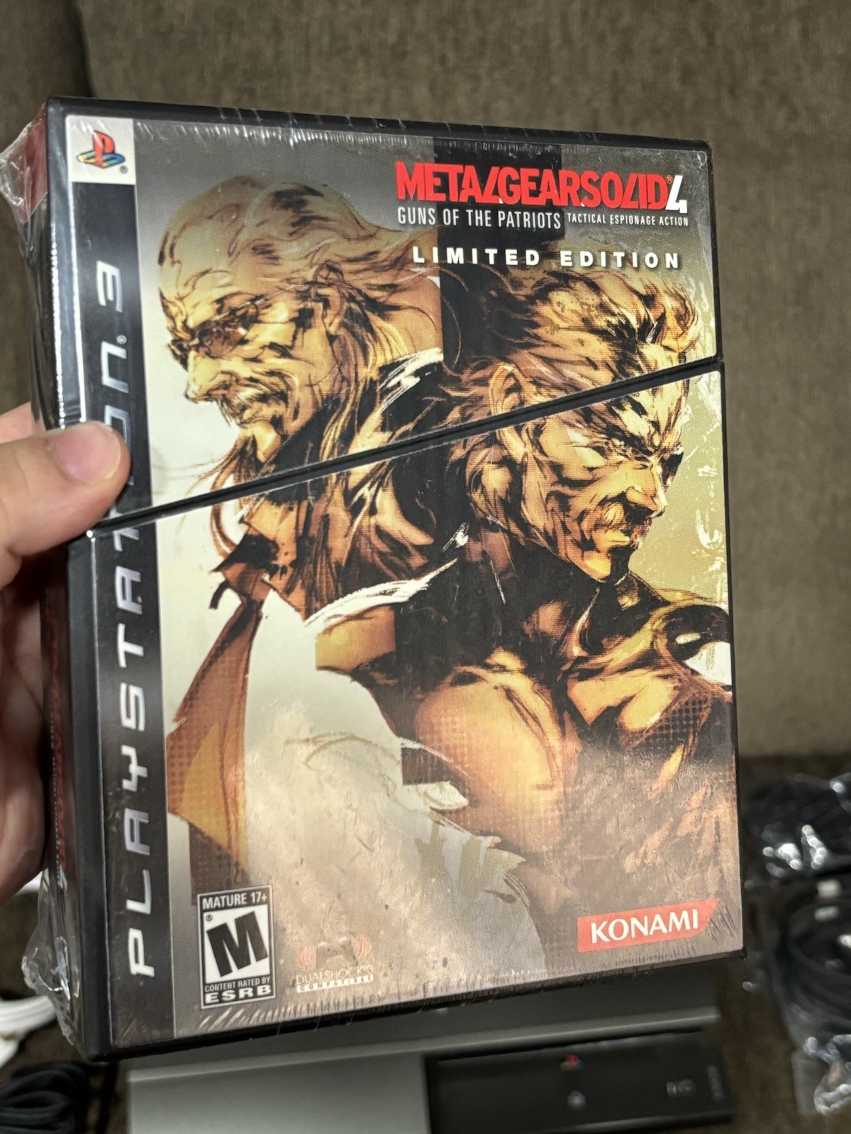 RARE Metal Gear Solid 4 PS3 Console Gunmetal Gray Konami Exclusive Limited Boxed