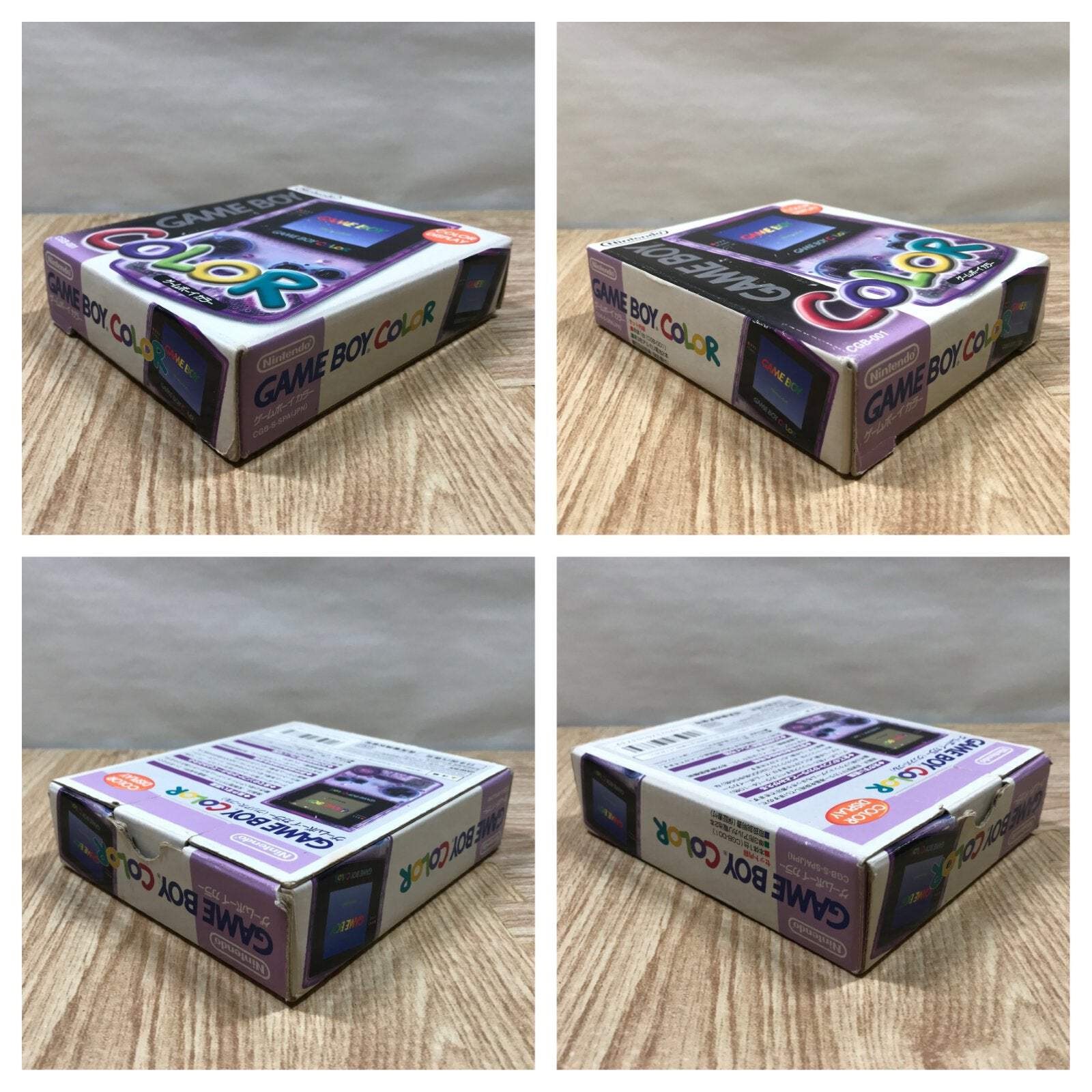 GameBoy Color Clear Purple Console Boxed Nintendo Japan – Tested Working LG9228