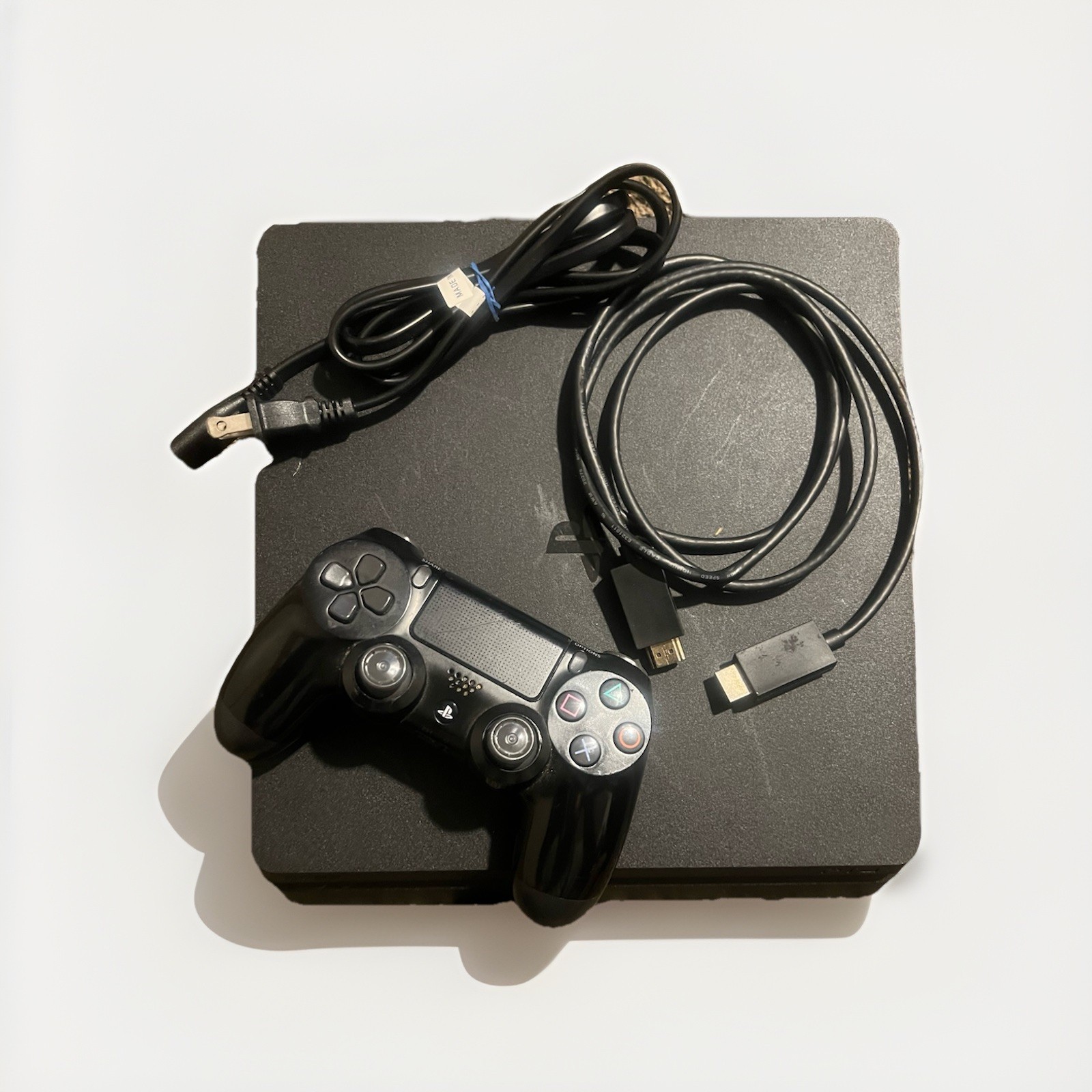 Sony PlayStation 4 Slim Controller And Cords