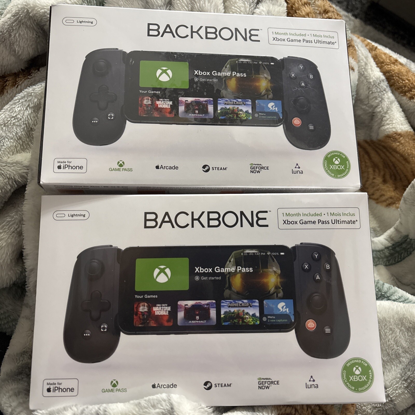 Backbone One Mobile Gaming Controller for iPhone – Black (BB-02)™ Lot of 2