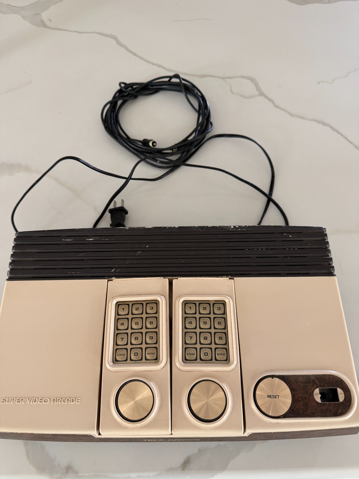 Super Video Arcade Tele-Games Intellivision Console w/ 2 Controllers Untested