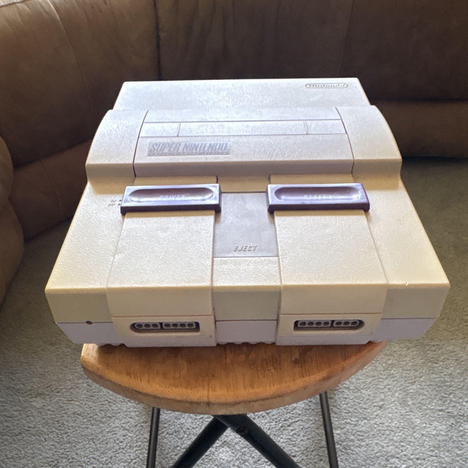 Nintendo SNES Console SNS-001 NTSC-U/C Gray w/ 2 Controllers, AV, Power