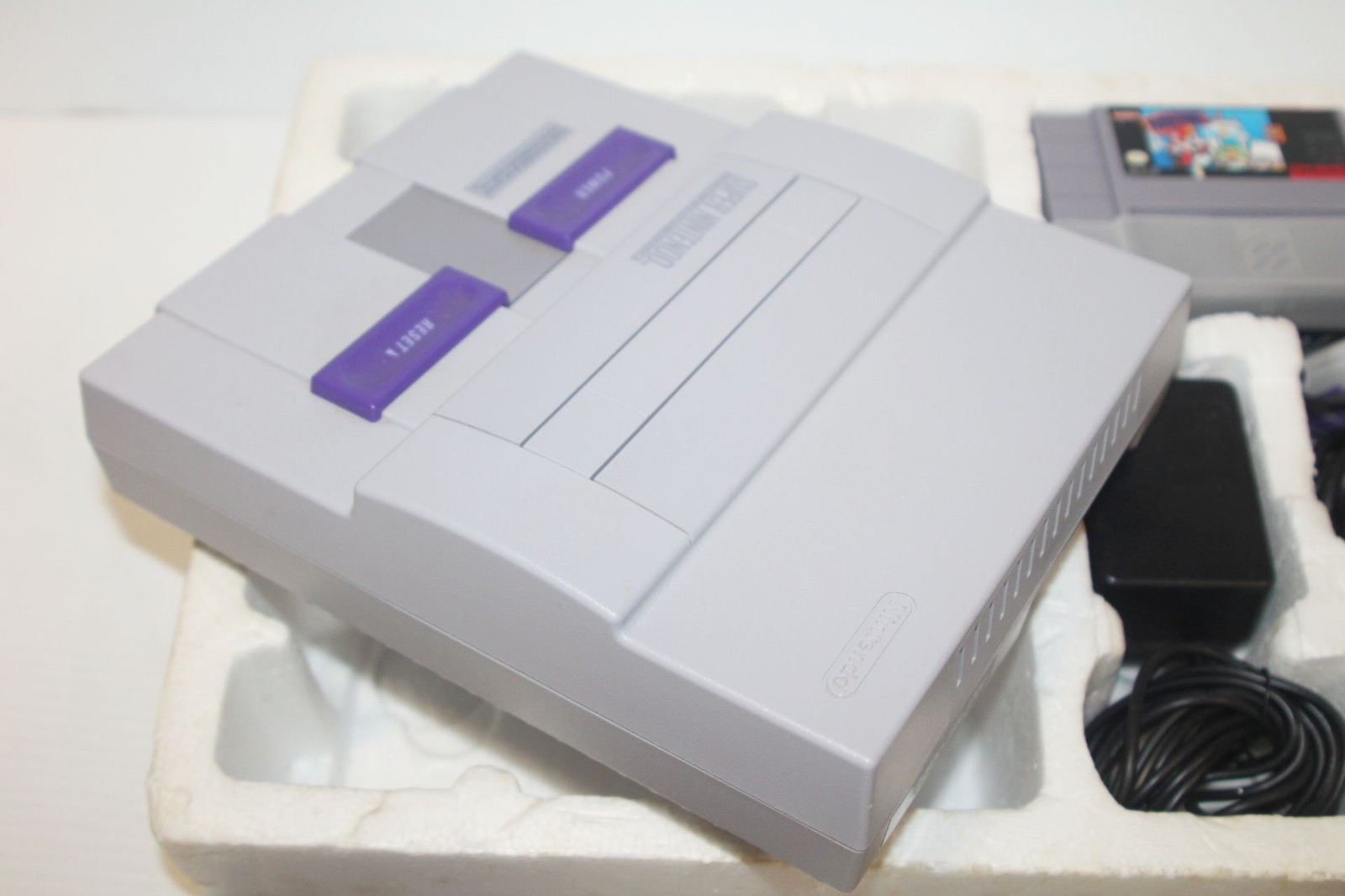 SNES Super Nintendo Set Mario Paint Complete CIB Box w/ Matching Serial Numbers