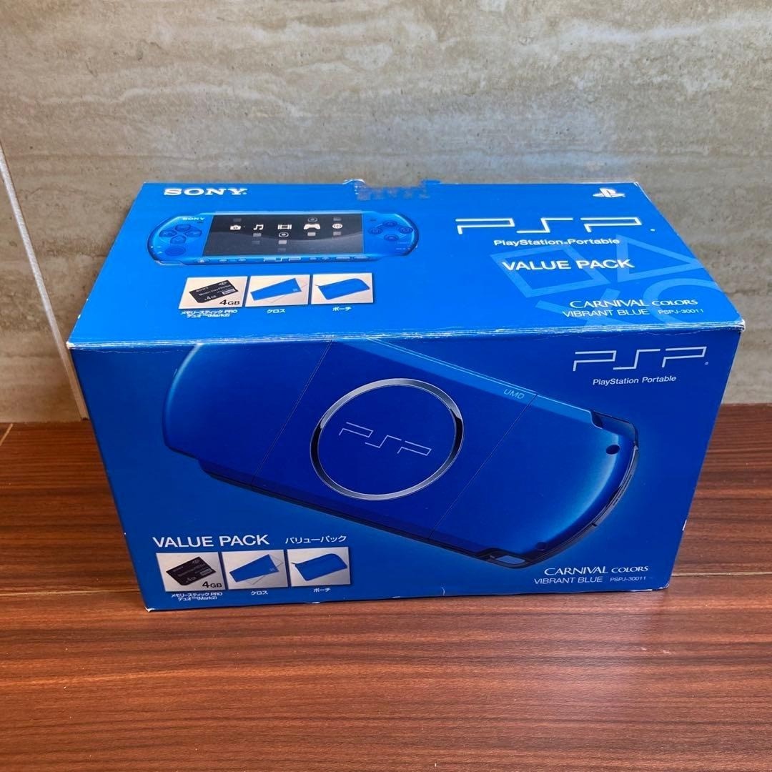 PSP 3000 Value Pack Vibrant Blue 5491 From Japan