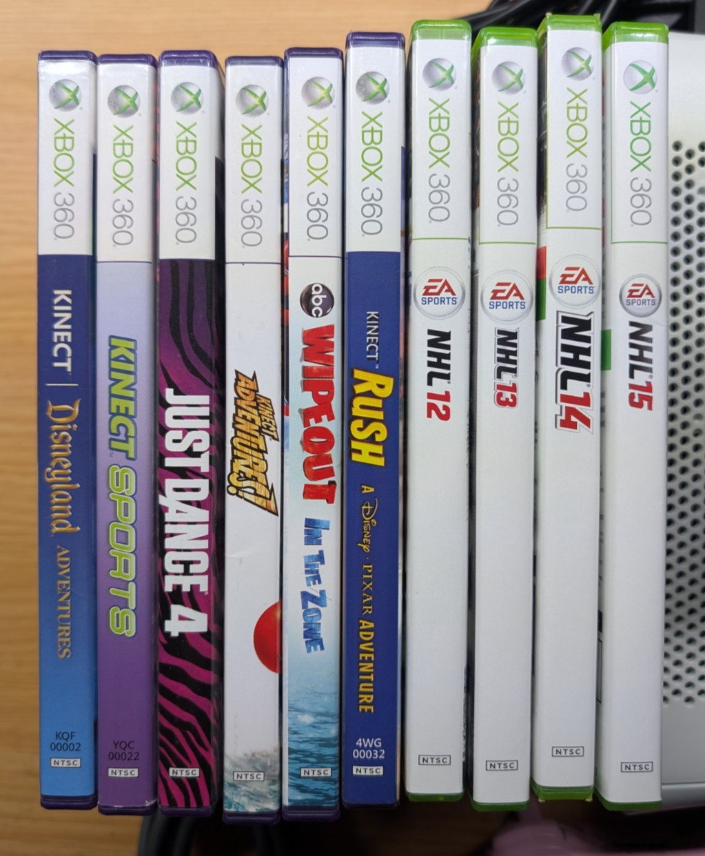 Xbox 360 120GB Console Bundle w/ Pink Controller Kinect Sensor 10 Games Tested!!