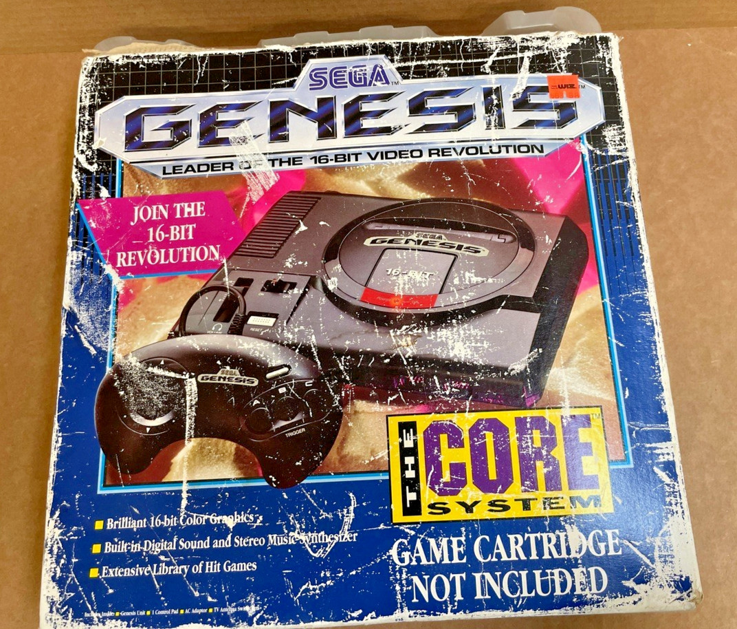 Original SEGA GENESIS Console 1601 – Video Game System 1st model – Original Box
