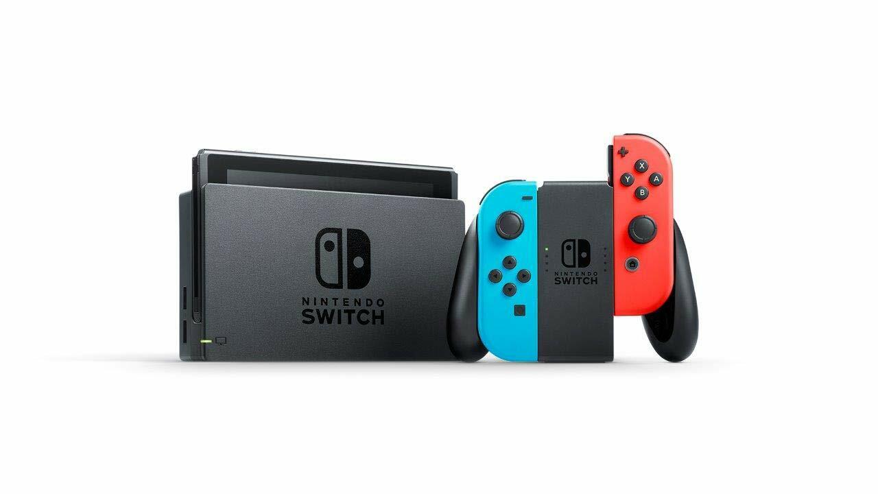 Nintendo Switch Console Mario Kart 8 Deluxe Bundle Neon Blue/Red 3 months online