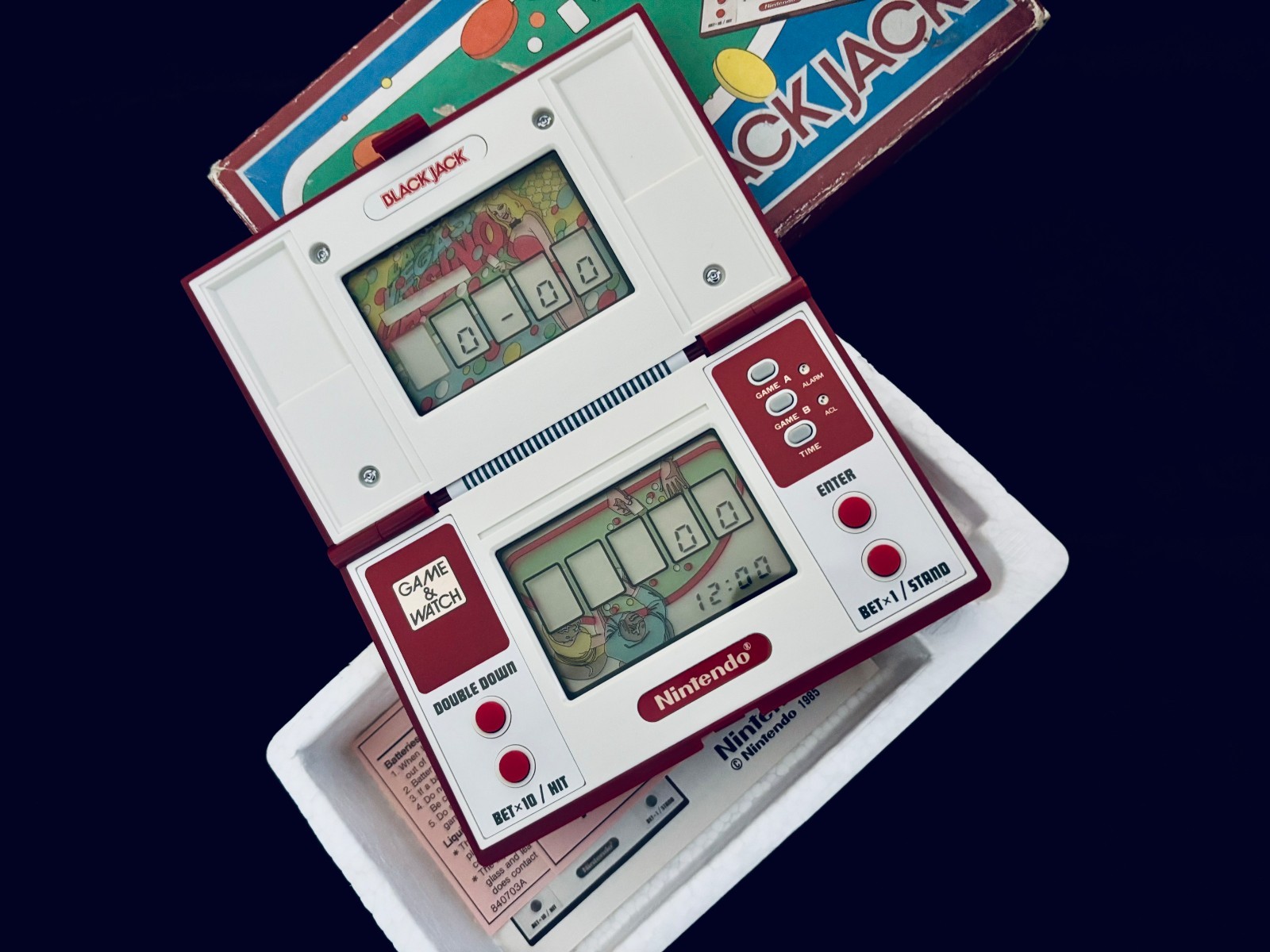 Nintendo Game&Watch BLACKJACK electronic casino collector classic toy gift hobby