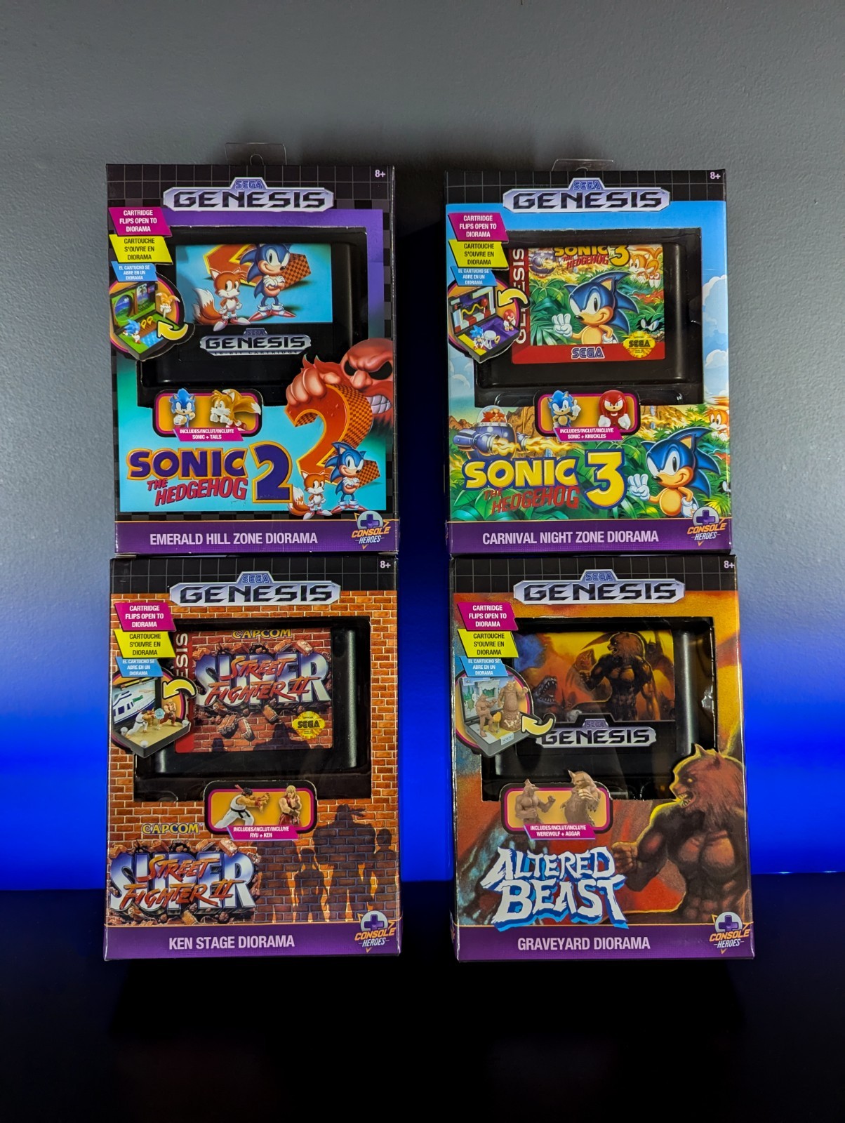 🔥 COMPLETE Sega Genesis Sonic Supervillain 5-Piece Set By Console Heroes 🔥