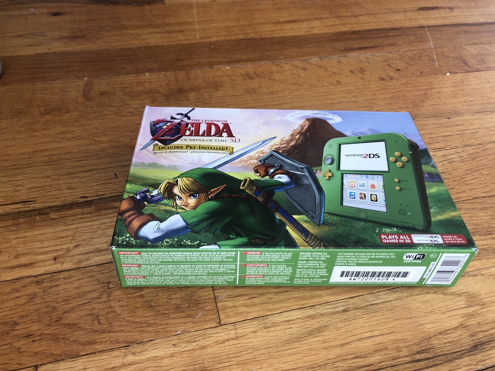 Nintendo 2DS CONSOLE Link Edition with The Legend of Zelda: Ocarina of Time 3D