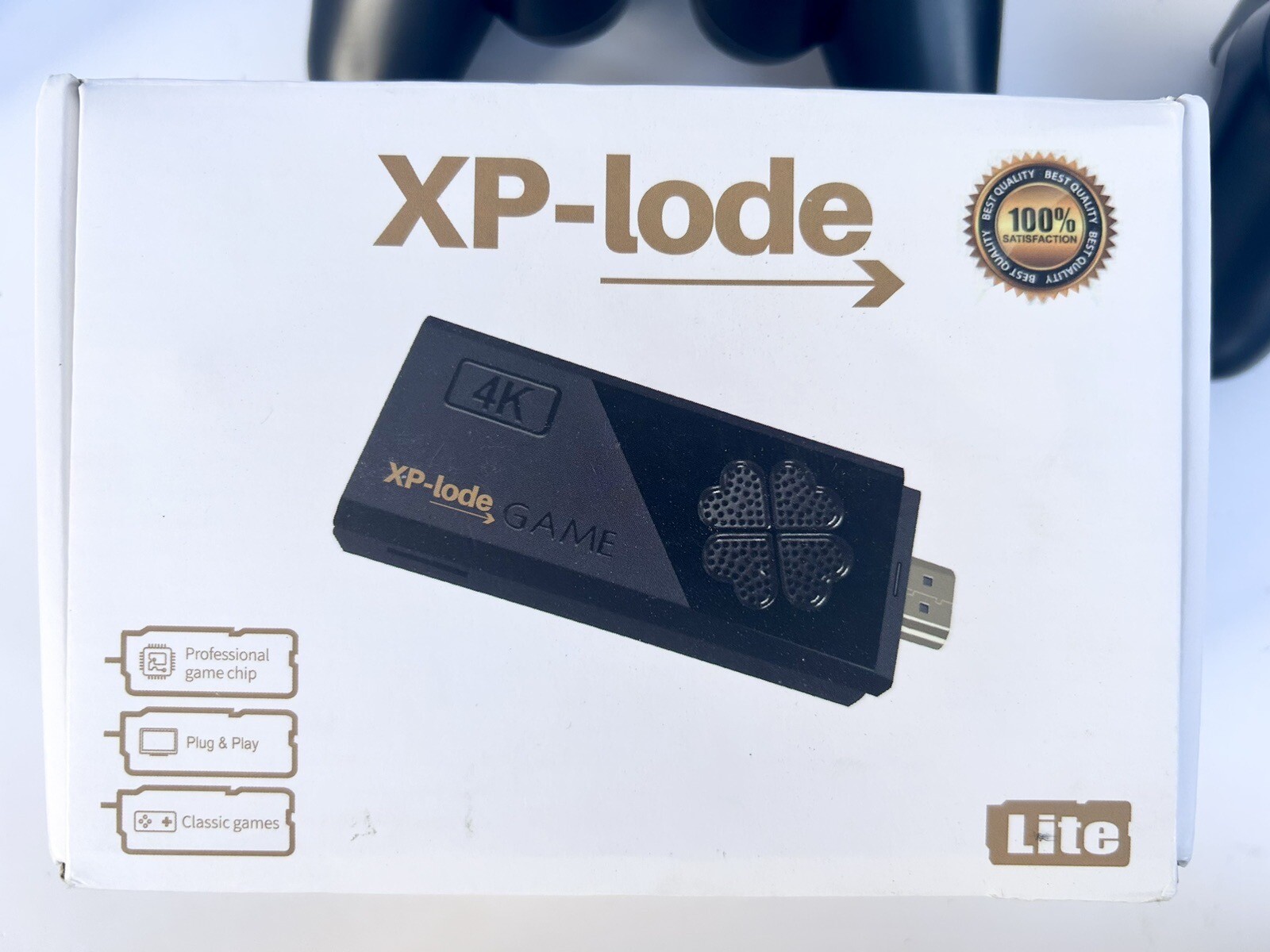XP-LODE Lite Black Wireless Rechargeable 128MB 64G Retro Video Game Console (A4)