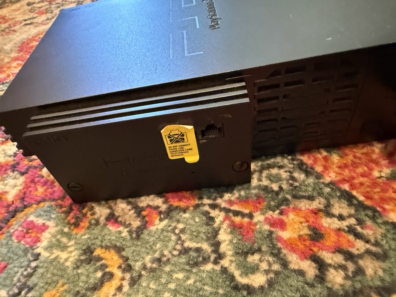 Sony PlayStation 2 Console With HDD Ethernet Network Adapter, AV And Power Cord