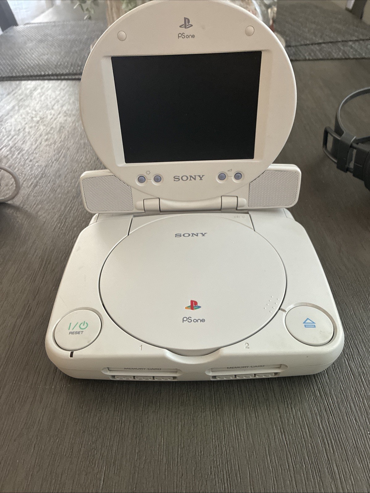 Sony PS One Console & LCD Screen SCPH101 Power Cord Controller Power Tested Only