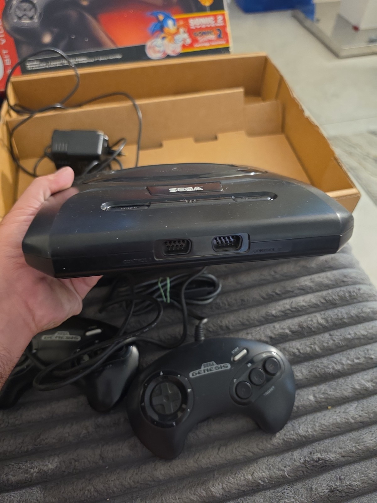 Sega Genesis Model 2 System In Original Box In Great Working Condition
