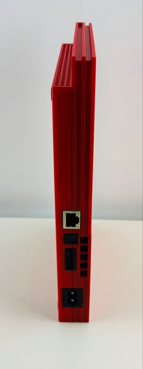 Excellent condition PS2 Cinnabar Red console SCPH 90000CR Limited Edition RED.