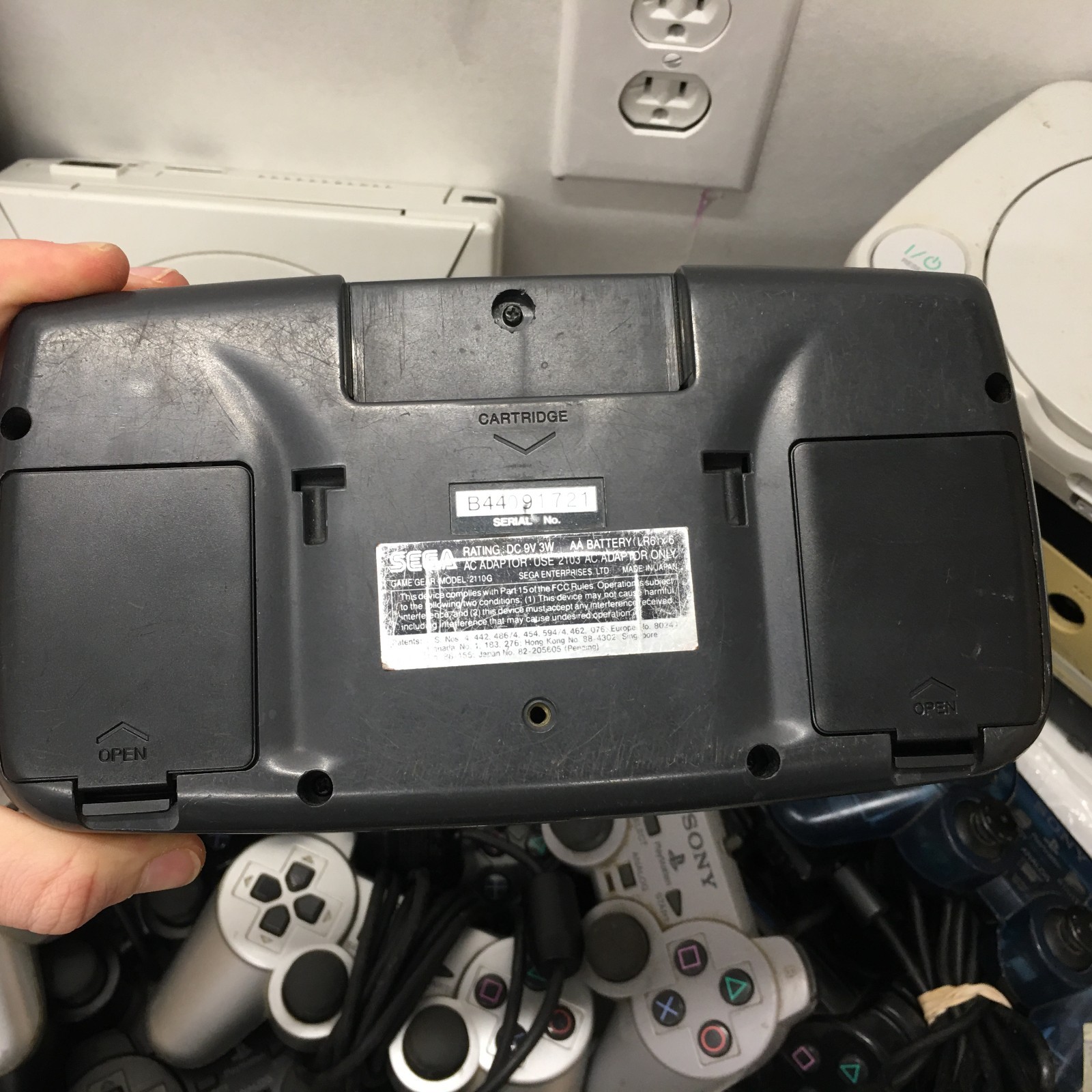 Lot of Video Game systems + Controllers FOR PARTS (PS1, Gamecube, GameGear, MORE