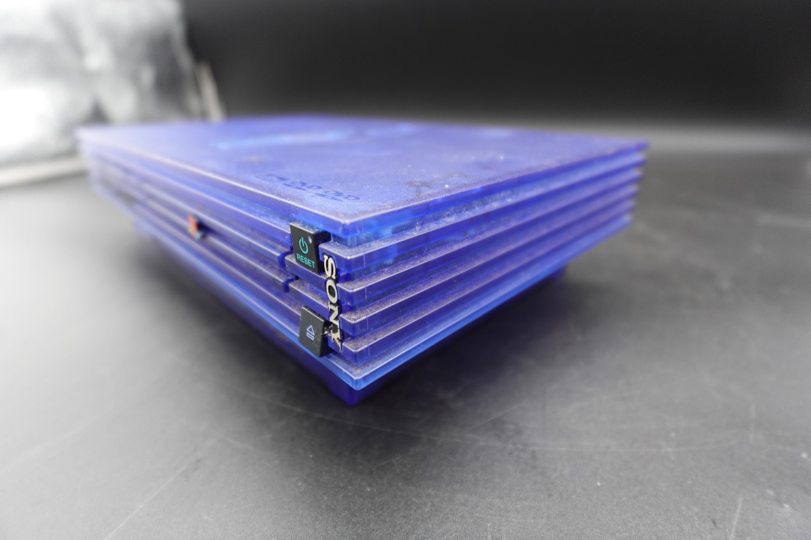Some parts missing PS2 Ocean Blue SCPH-37000 Console only Playstation 2 USED