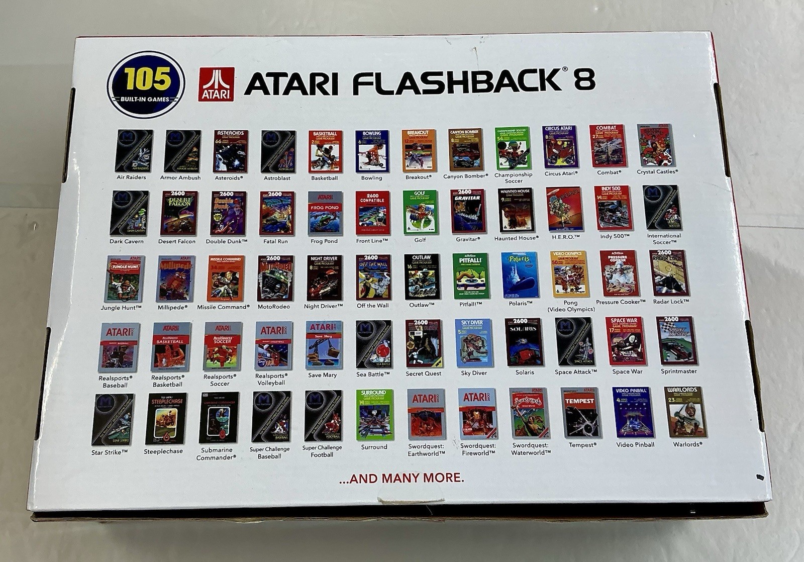 Atari Flashback w/ Box 105 Built In Games 40th Anniversary Atari 2 Controllers