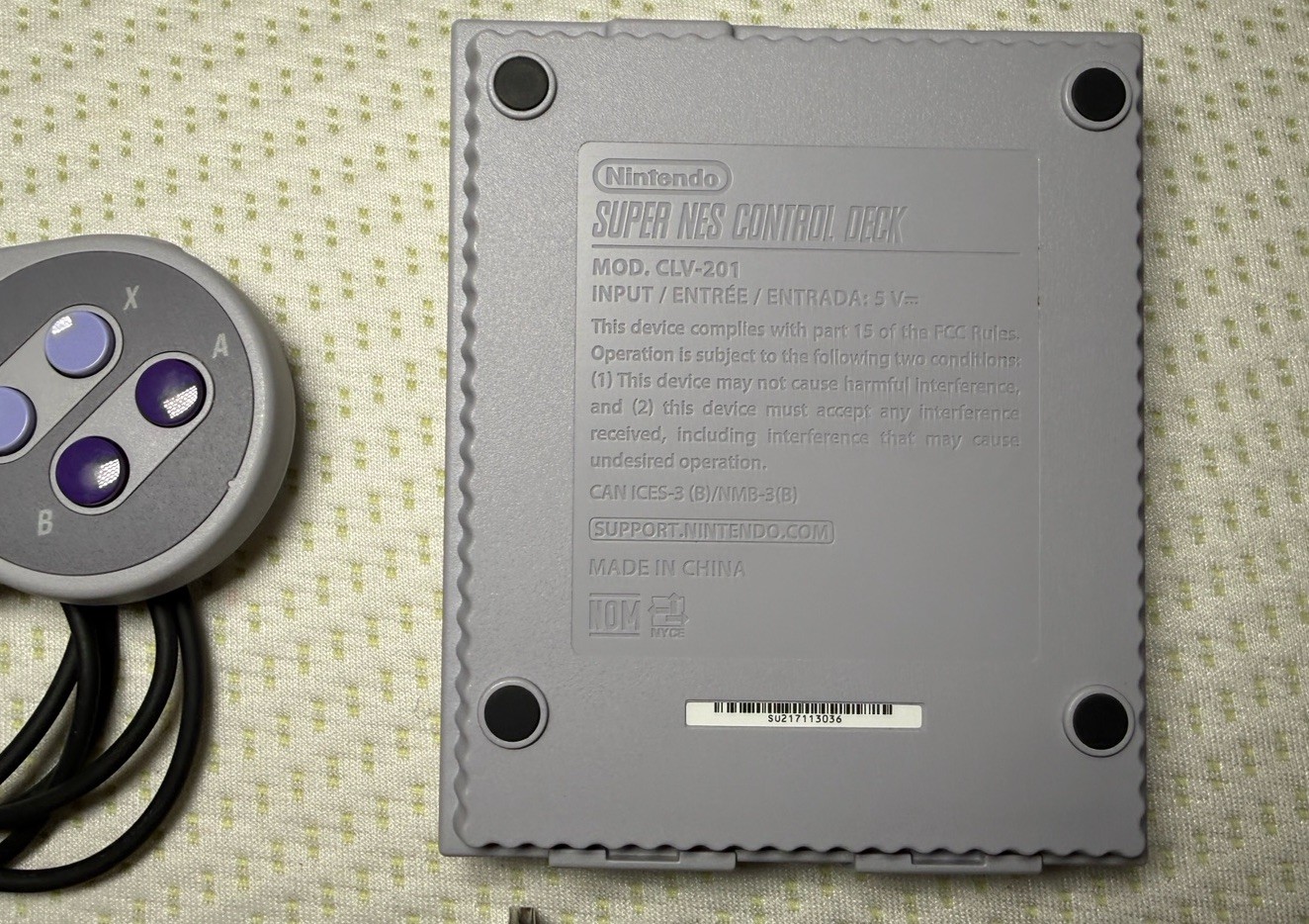 Nintendo Super NES Mini Classic Edition Control Deck – Gray