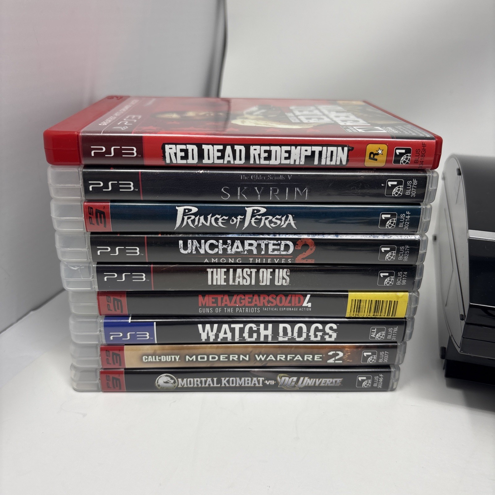 Sony PlayStation 3 PS3 Fat 80GB Console CECHK01 Bundle w/ 9 Great Games – Tested