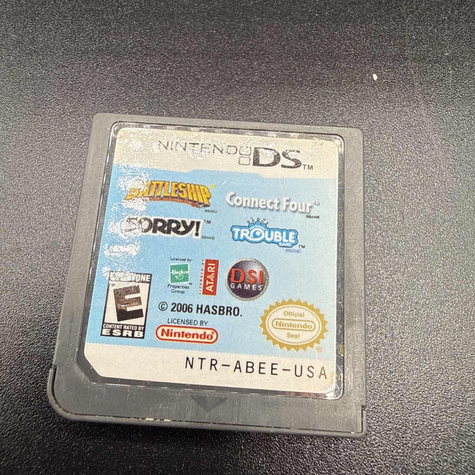 Nintendo DS Lite-Red Handheld Gaming Sys Charger & 1 game SM SCRATCH ON SCREEN
