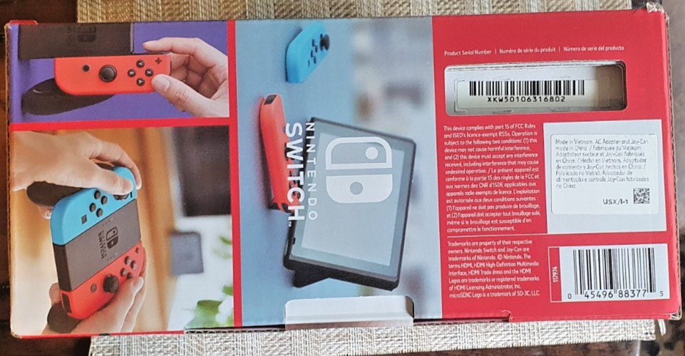 Nintendo Switch Console (Brand New) – Neon Blue Red 32GB – Free Shipping