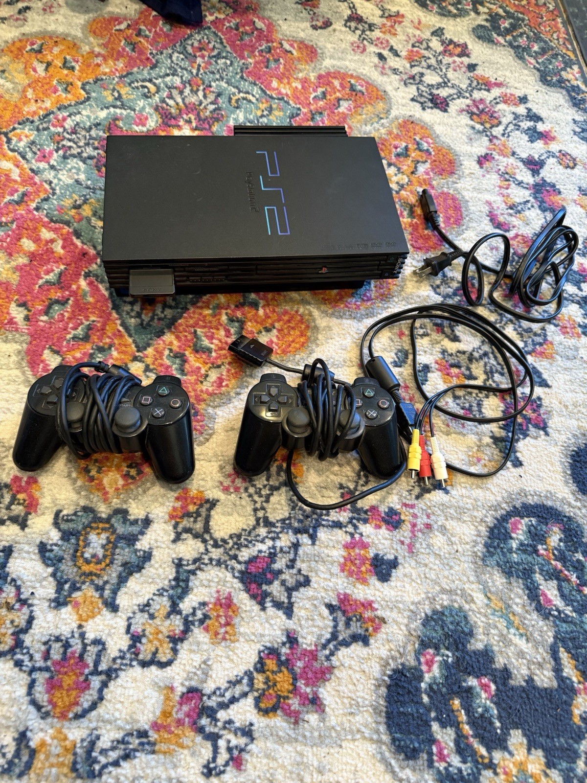 Sony PlayStation 2 Console With HDD Ethernet Network Adapter, AV And Power Cord