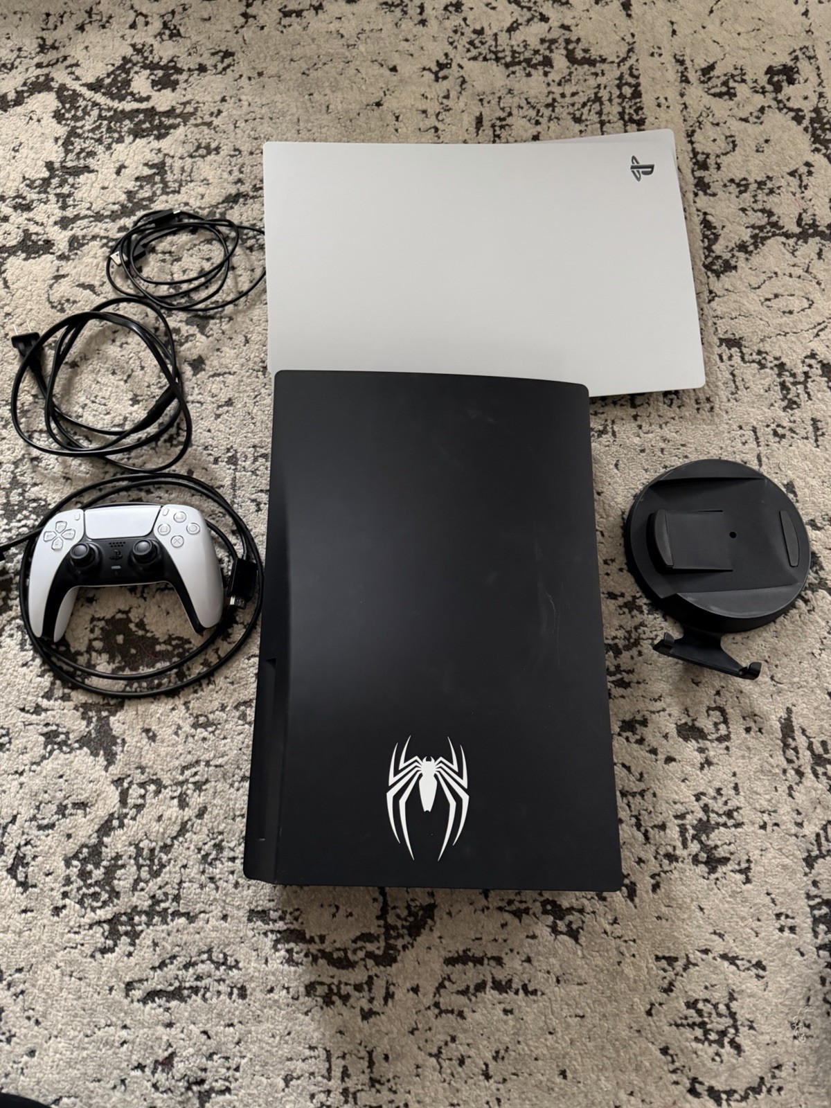 PlayStation 5 Disc Edition With Additional 1tb SSD Storage and Spider-man plates