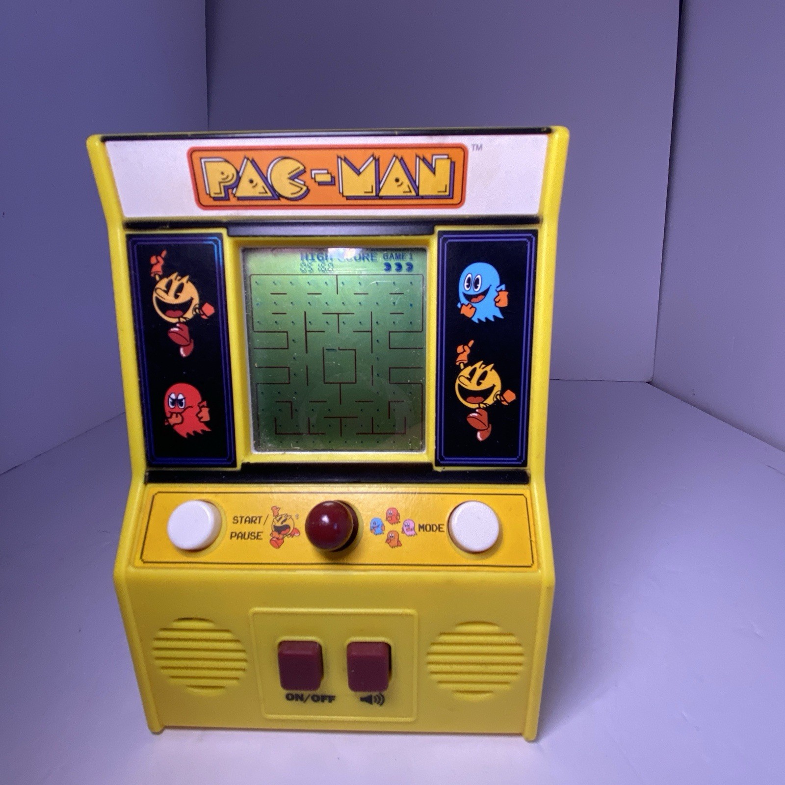Used Bandai Pac-Man Arcade Classics Mini Handheld Game Tested Working