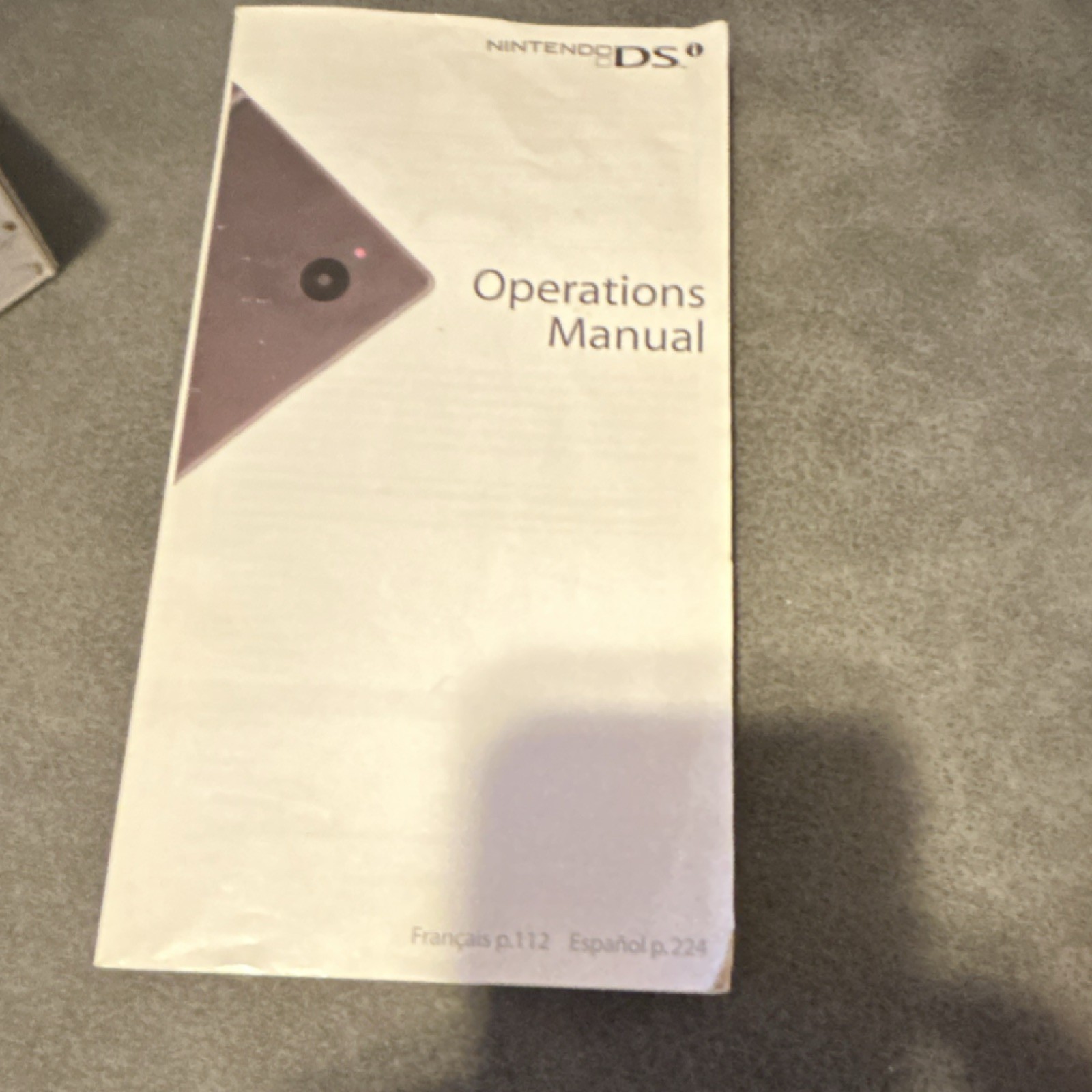 Nintendo DSi Pink Handheld Console Built-In Camera Wi-Fi Box Manuals