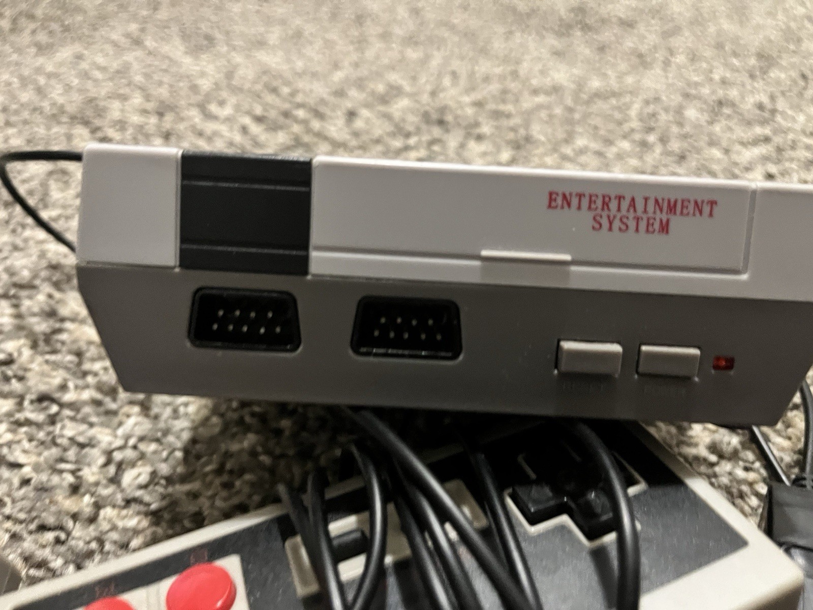 Entertainment System Home Console Wired Gray Black Red with 2 Controllers
