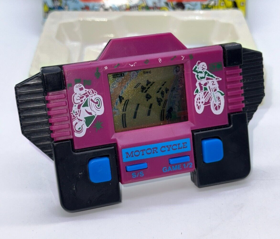 MOTORCYCLE – LCD Game & Watch Portable Console – 1990’s – DEADSTOCK – BOXED