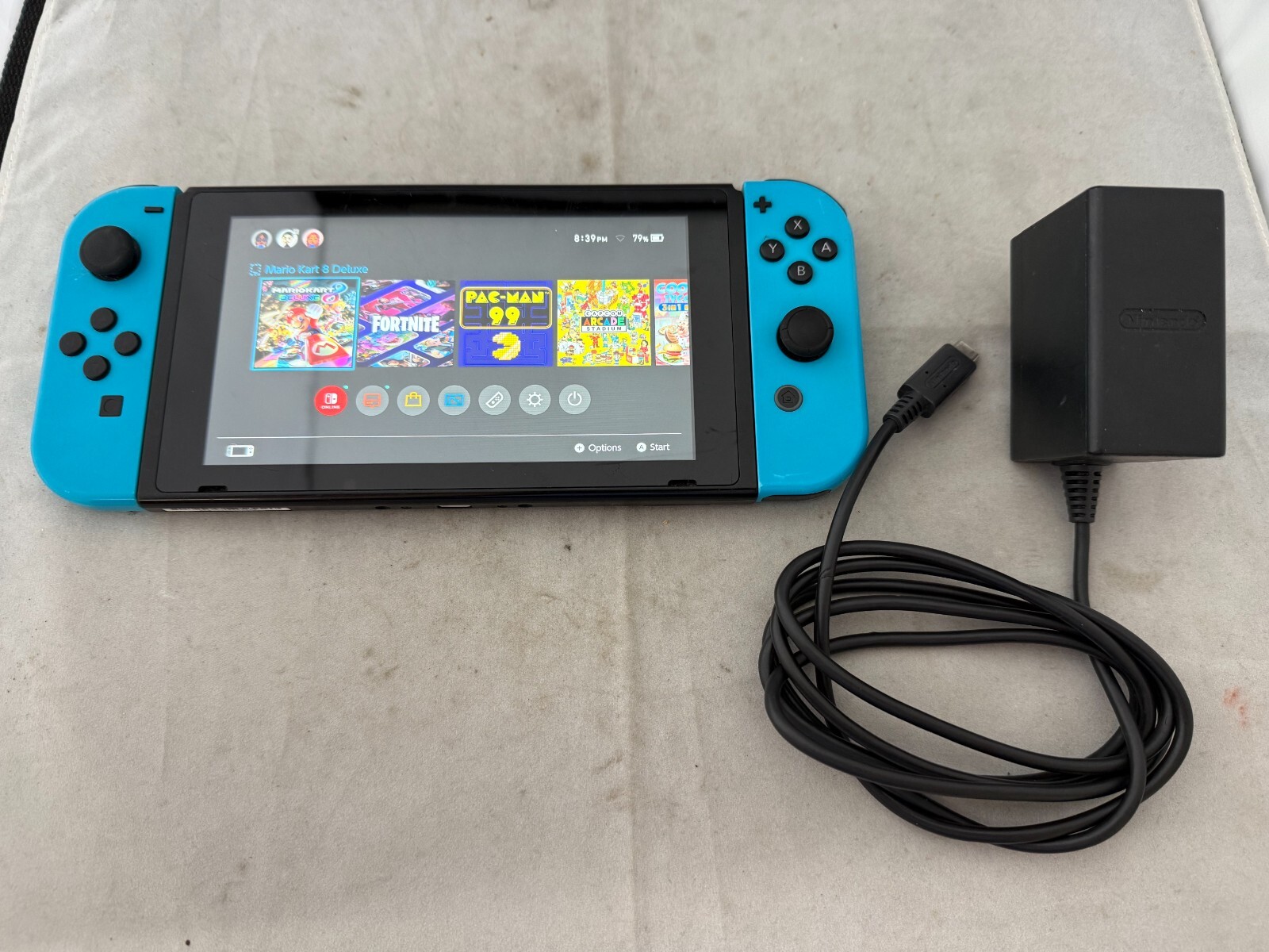 Nintendo Switch HAC-001 32GB with Charging Cord & 256GB SD Card