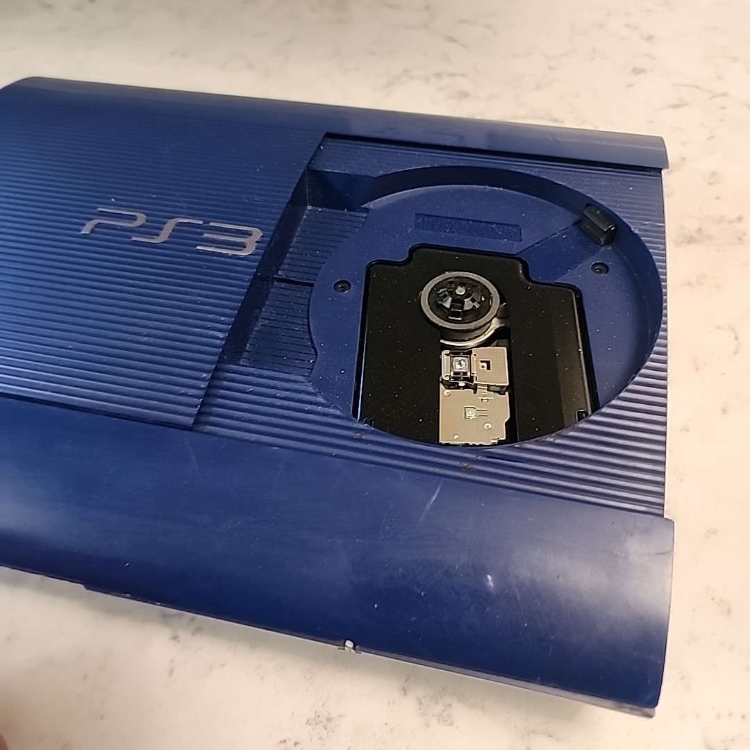 READ Sony PlayStation 3 Super Slim PS3 (cech-4201b) Azurite Blue Console Only