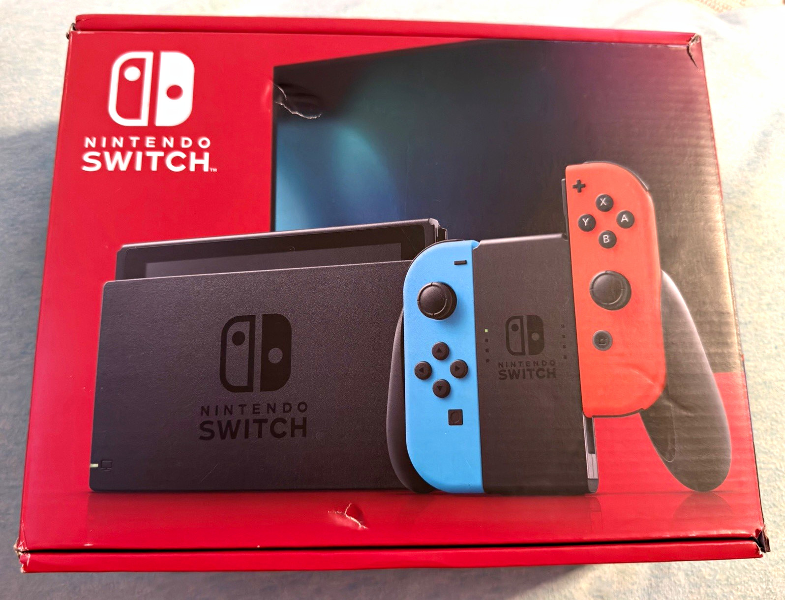 Nintendo Switch Console 32GB 1080p TV-Compatible Neon Joy-Cons Gray Dock