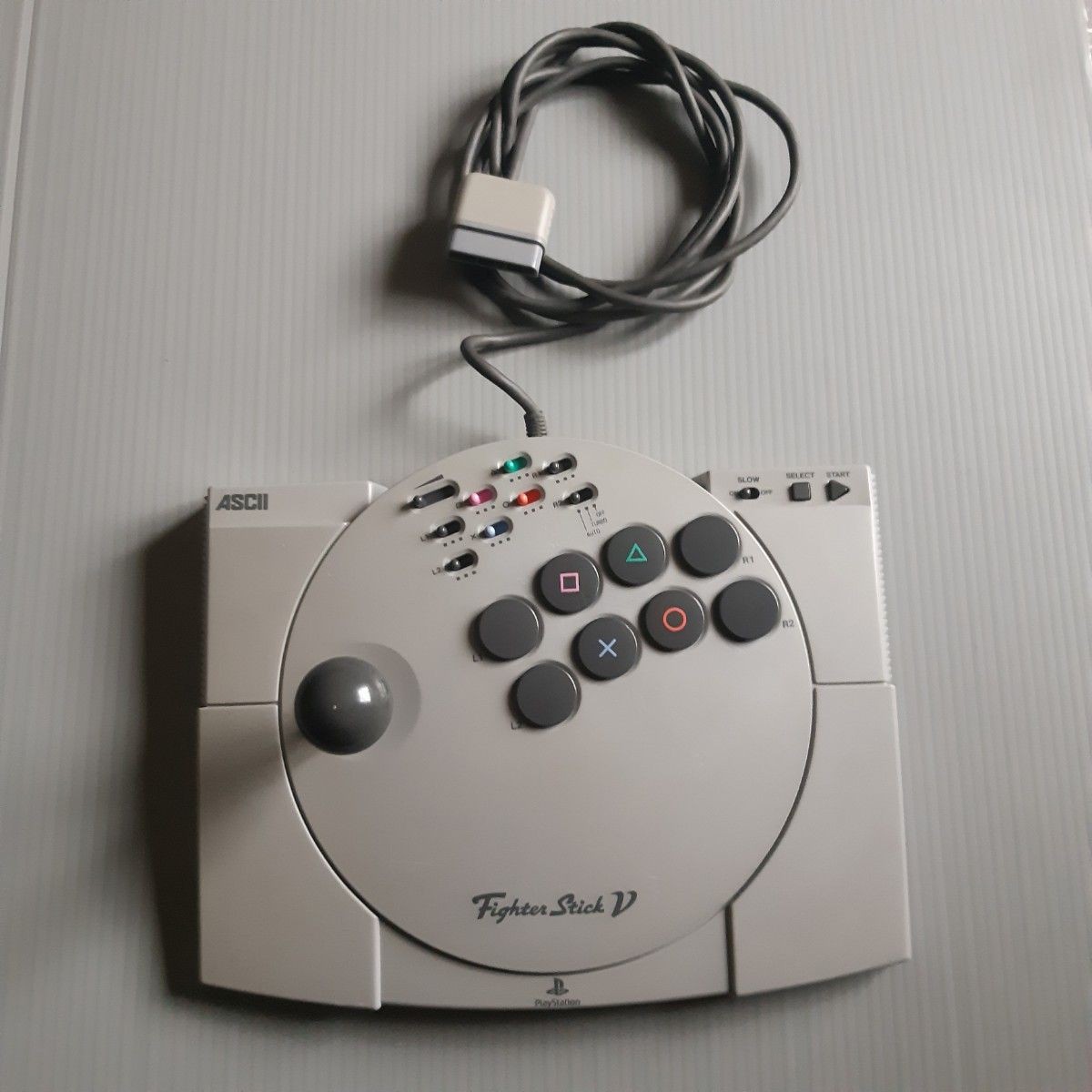 ASCII Fighter Stick V ASC-0501J Arcade Stick Controller for Sony PlayStation