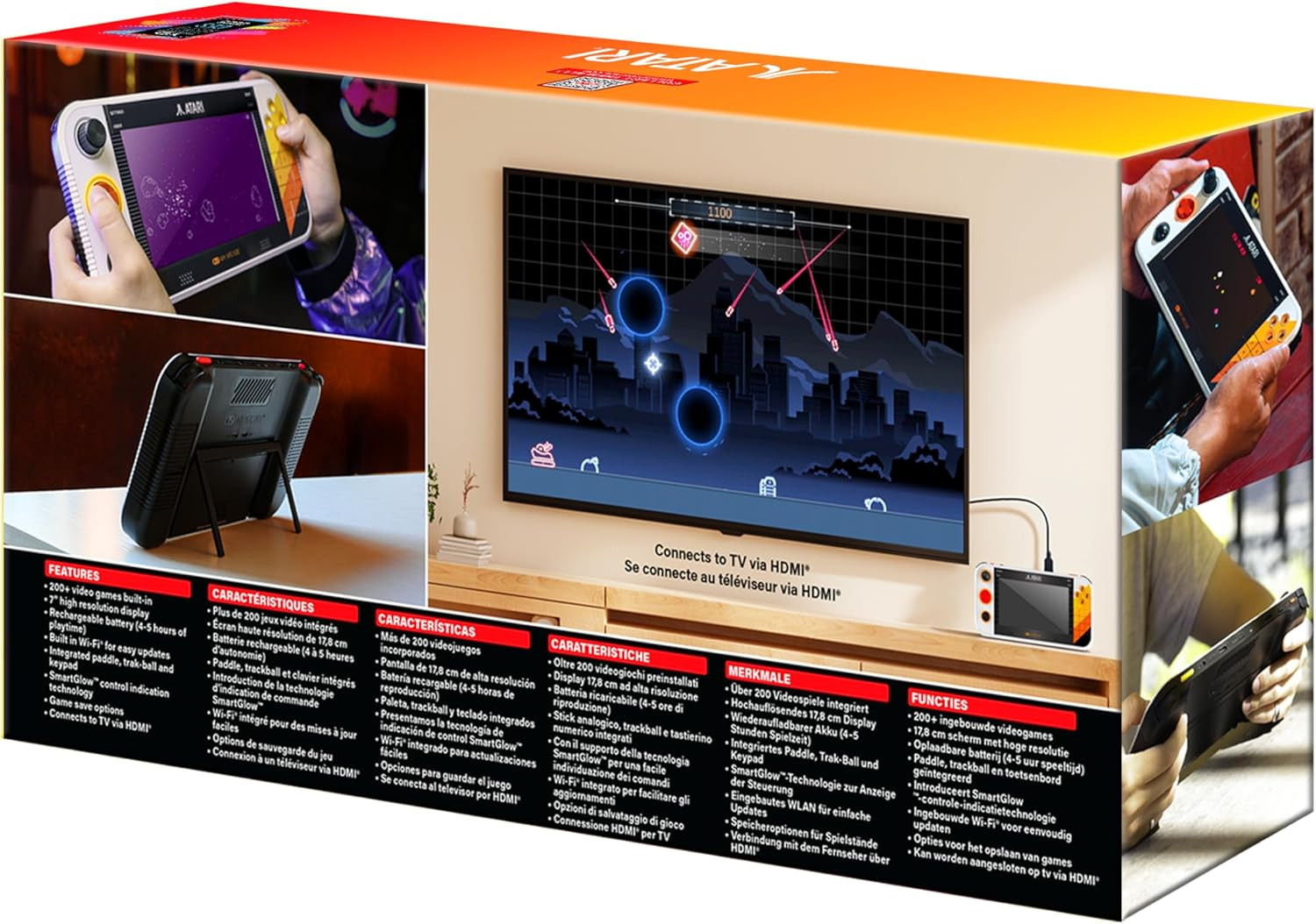 Atari Gamestation Go: Rechargeable Battery, over 200+ Preloaded Retro Video Game