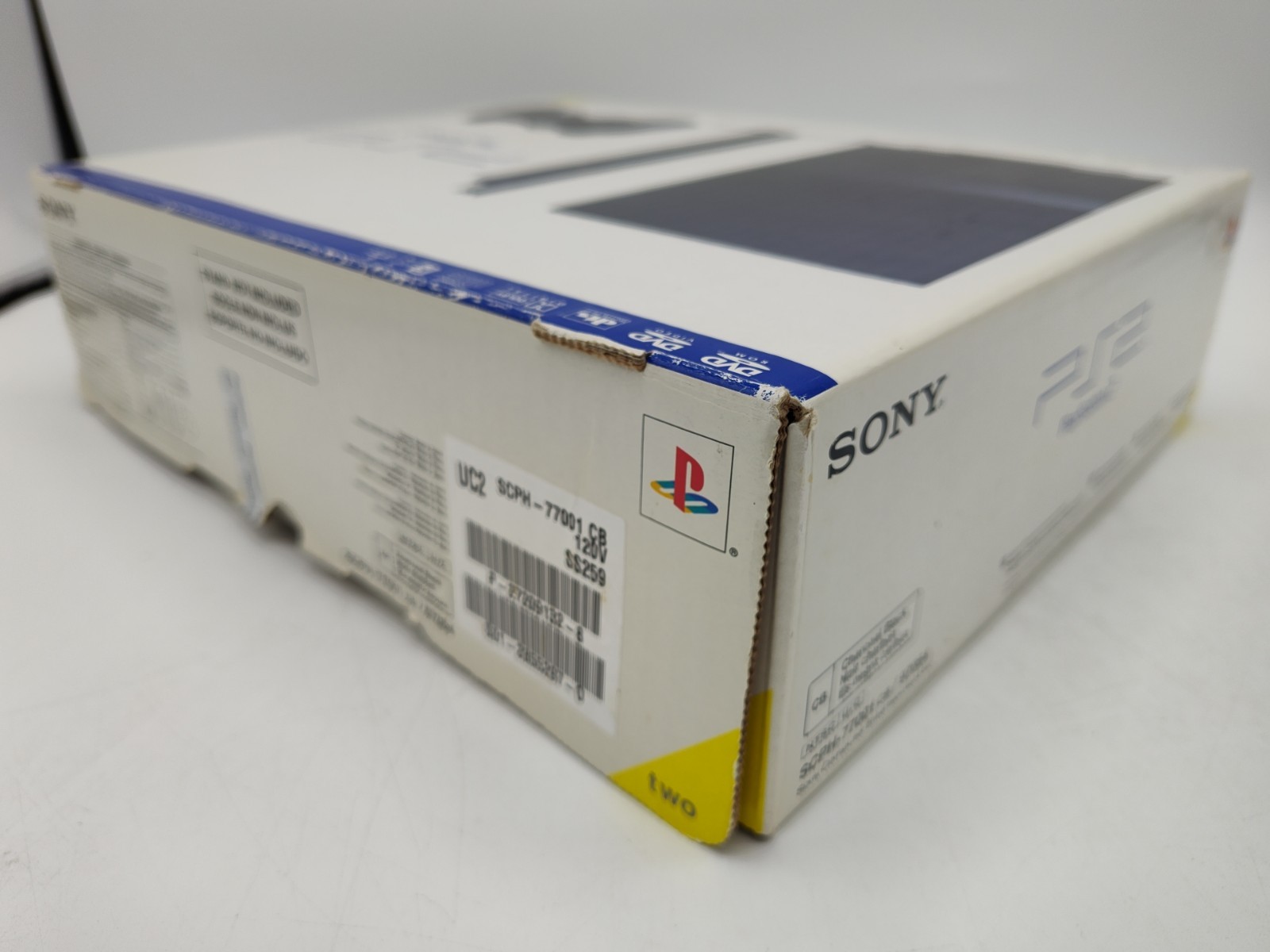 Sony Playstation 2 Console Slim SCPH-77001 Box ONLY + Cardboard + Case Protector
