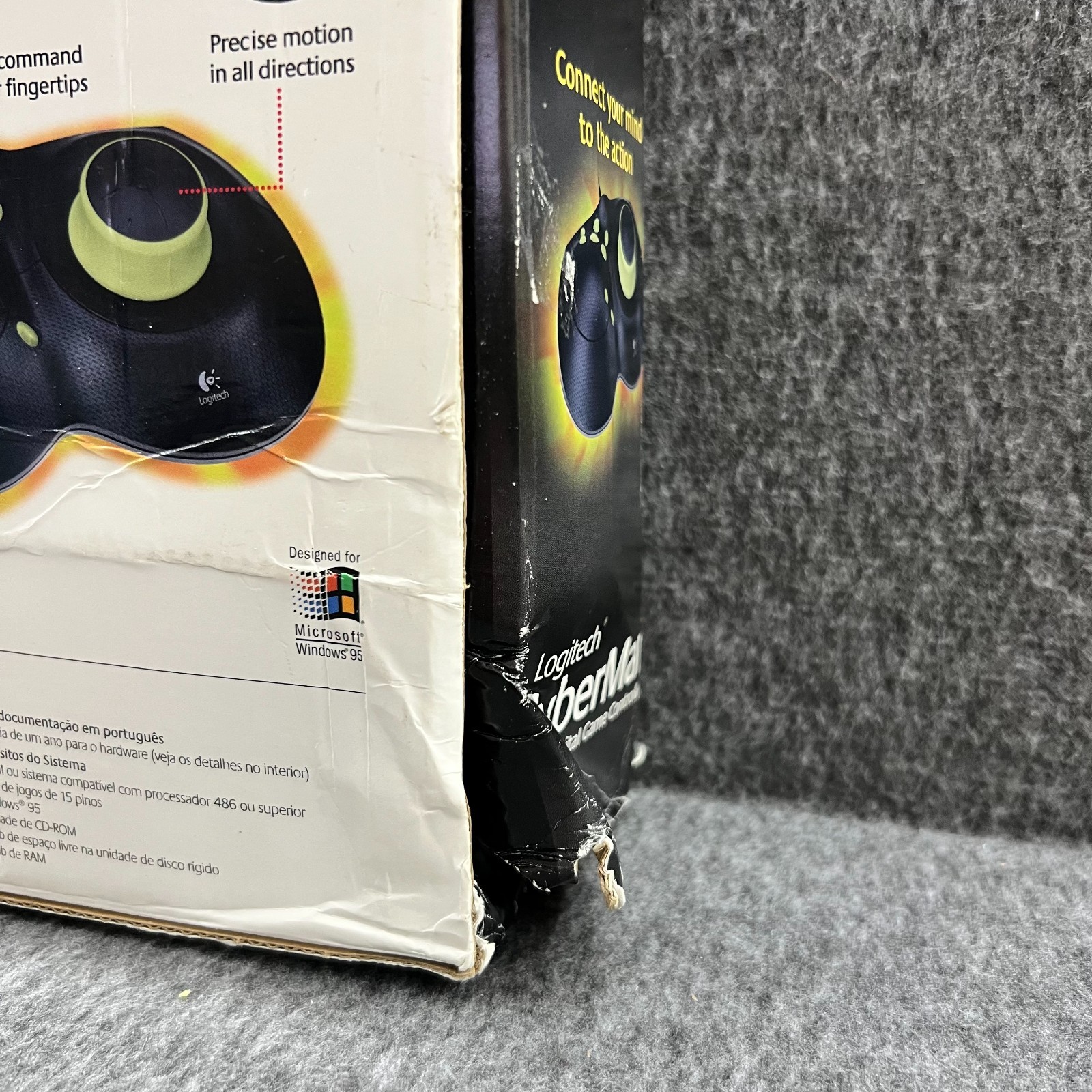 Logitech CyberMan2 Game Controller Retro Rare PC Gaming NEW Open Box