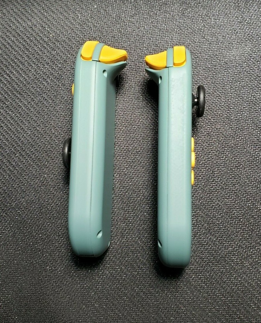 Custom Forest Green w/ Yellow Buttons Left and Right Nintendo Switch Joy cons