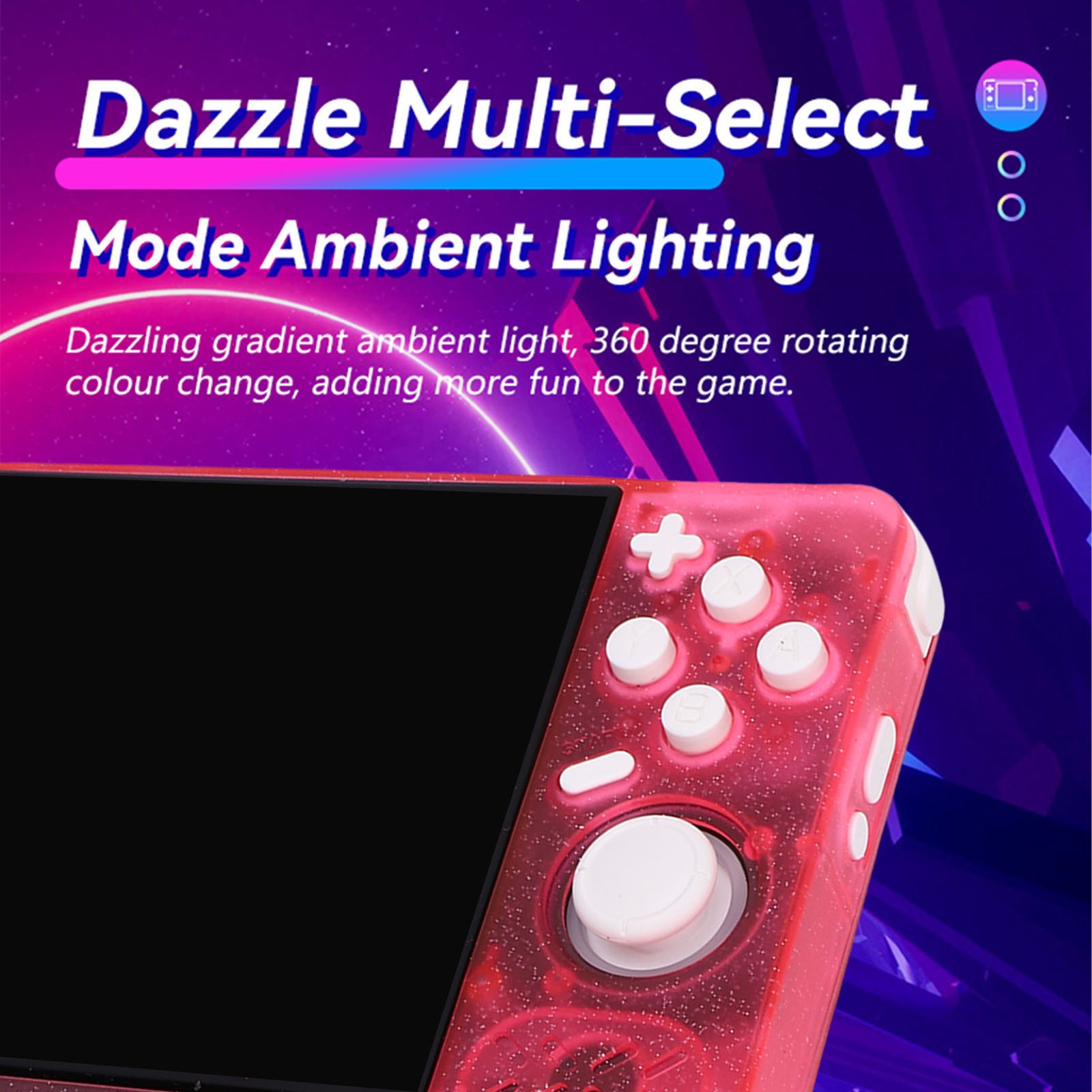 Retro Handheld Game Console 4in Screen 1.5GHz Portable Rechargeable Gaming CWZU