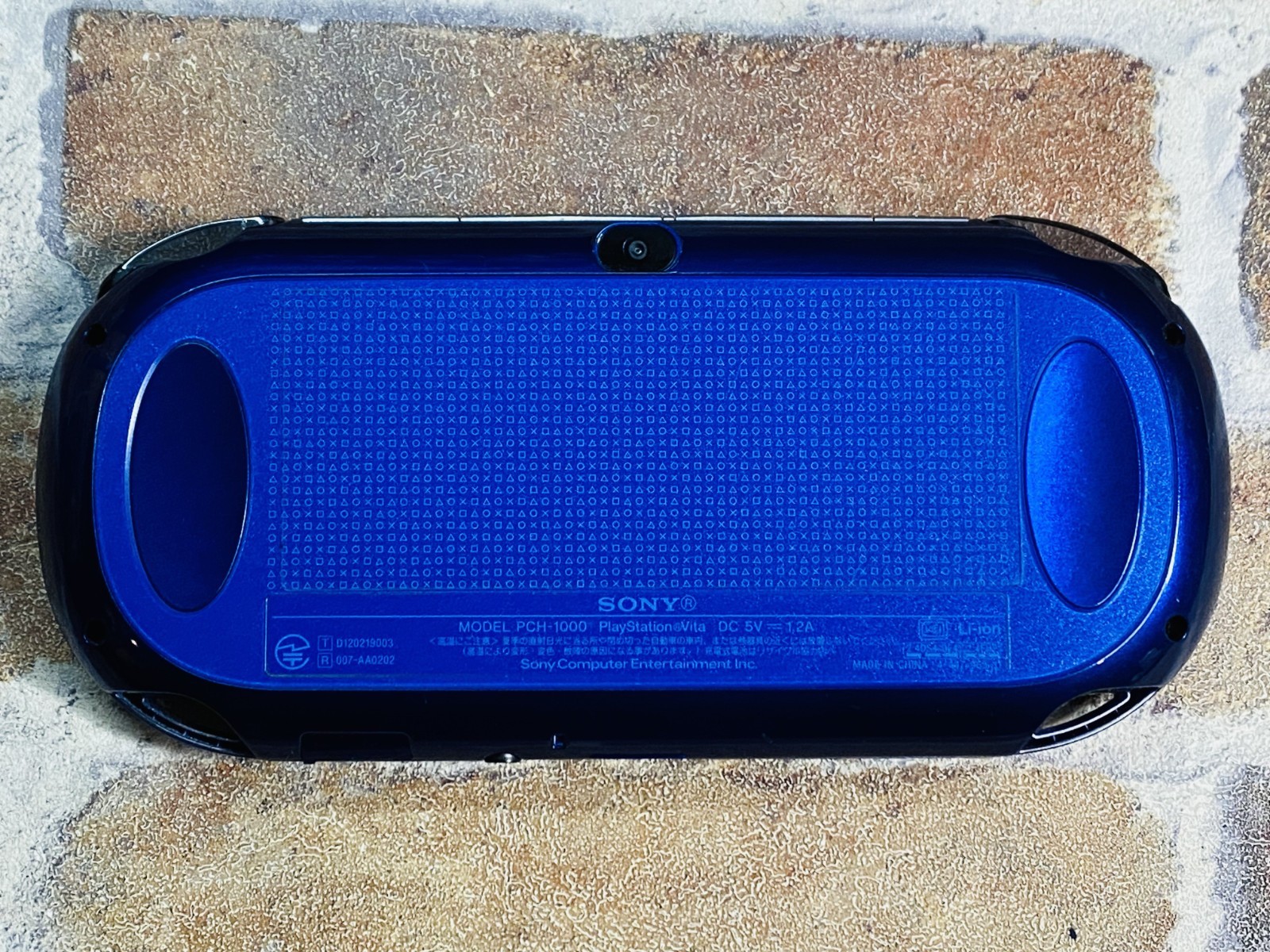 SONY PS Vita PCH-1000 Sapphire Blue ZA04 Playstation Charger 8GB Tested No.2D P