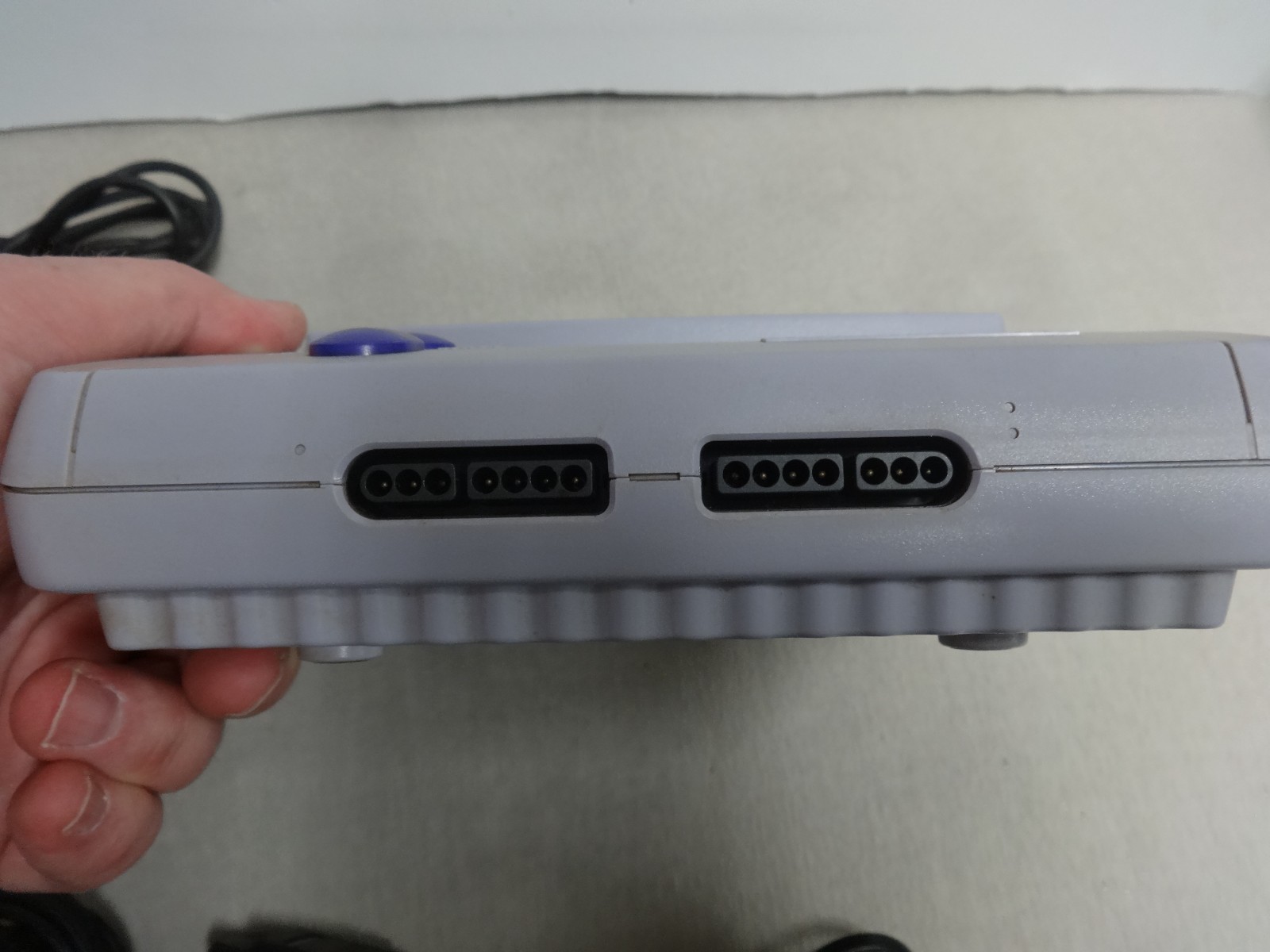 Super Nintendo Entertainment System SNES Jr. Console SNS 101 Tested & Works Auth