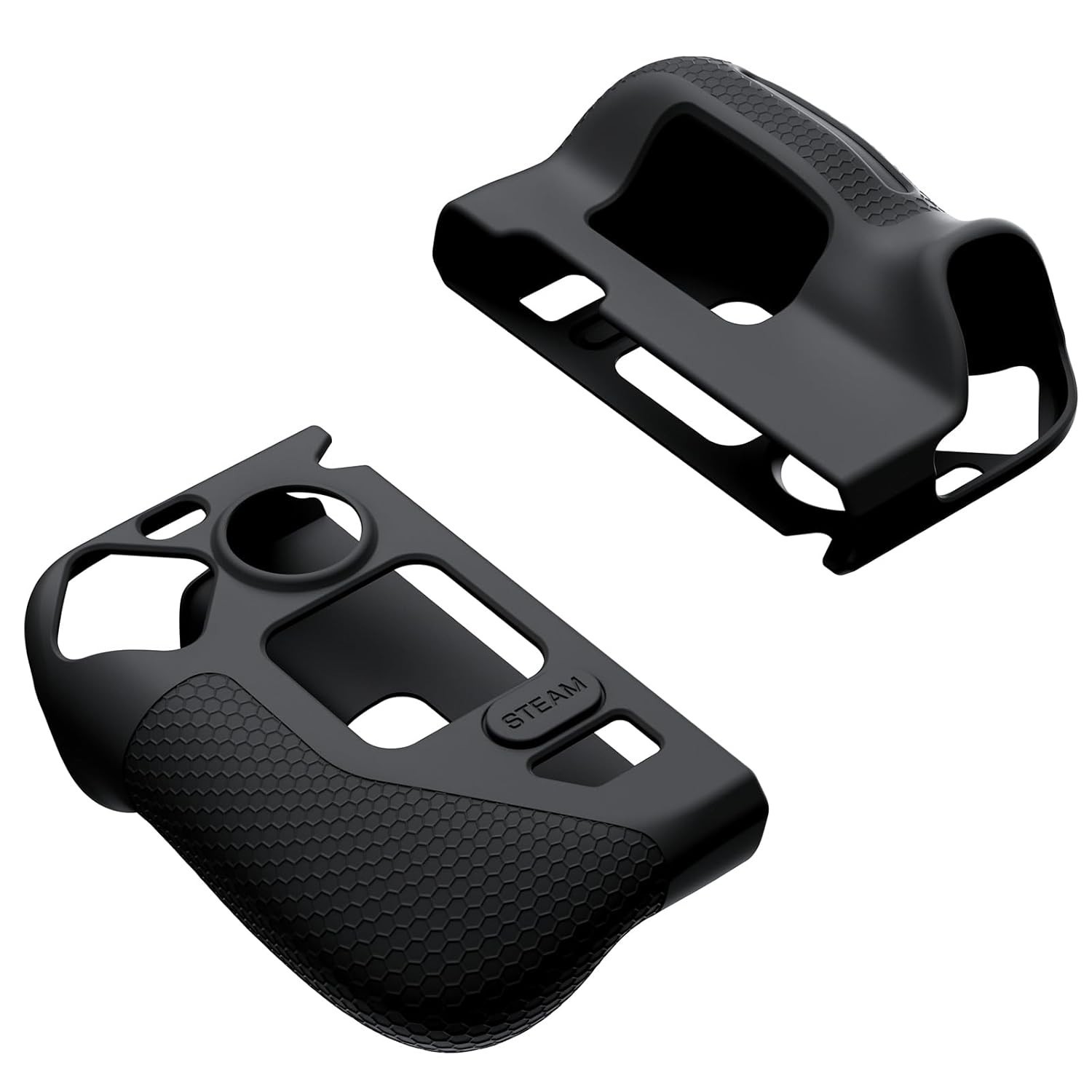 Silicone Grip Protection Case for Steam Deck – Black, Anti-Slip Design