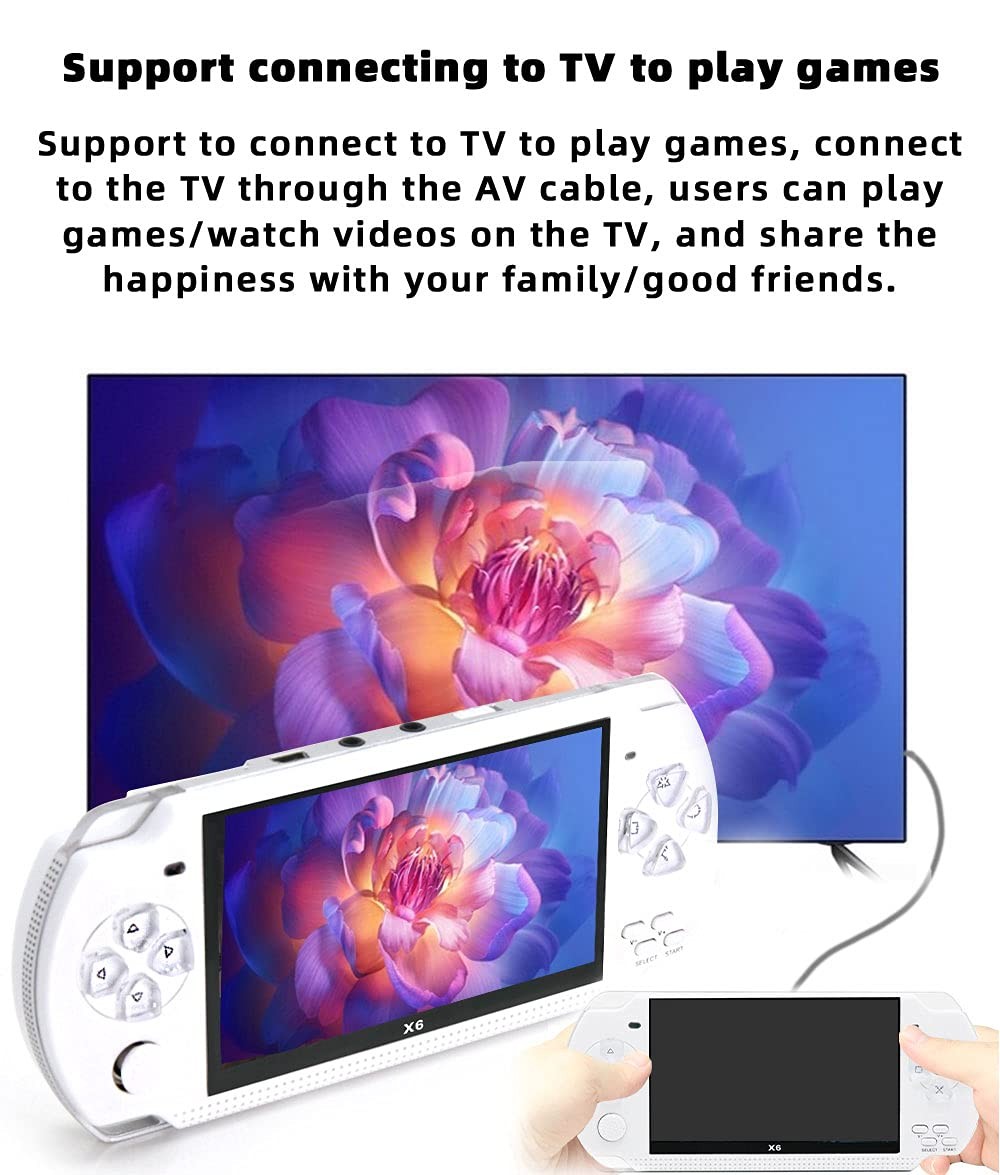 Handheld Game Console 4.3 inch 8GB Built in 2000 Games for Multiple Simulator…