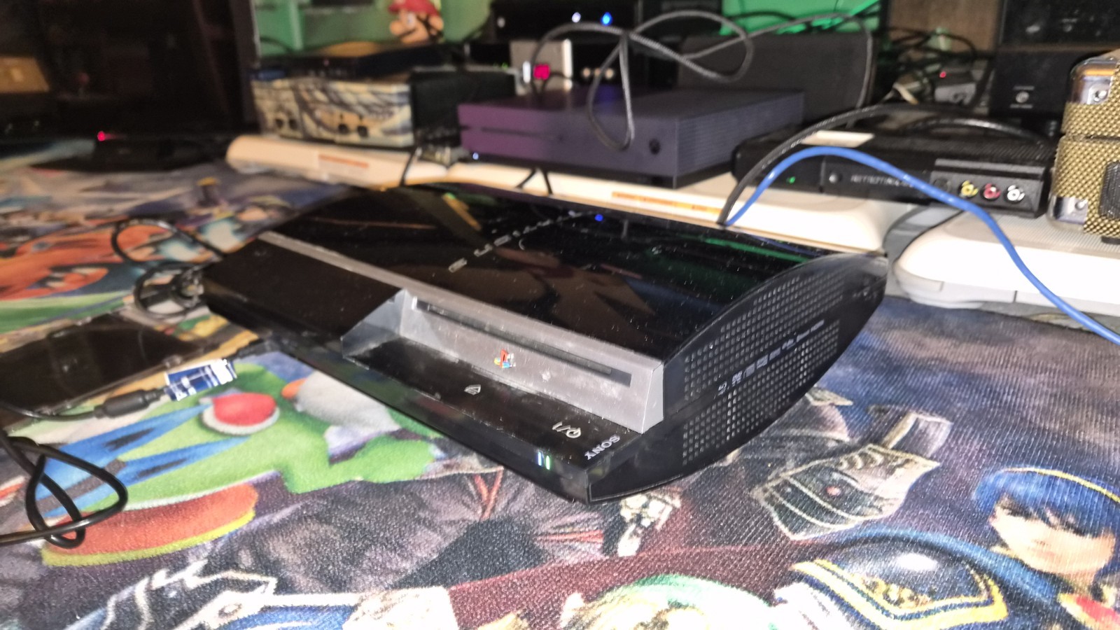 Sony PlayStation 3 80GB Console – CECHL01 Cables Controller 17 Games Bundle LOOK